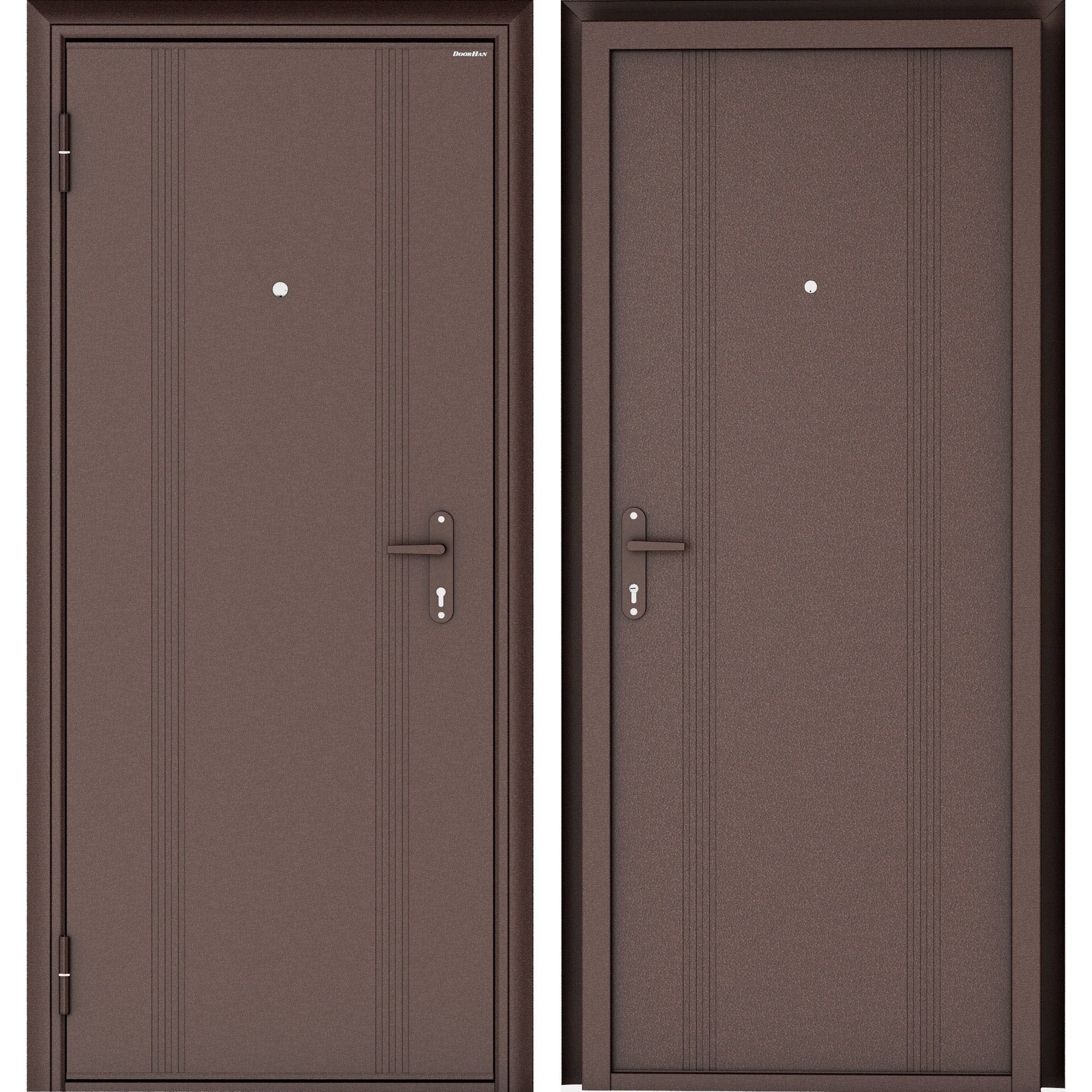 Изображение товара Металлическая входная дверь DOORHAN ЭКО 98x205 см с антик медью и защитой Изображение товара Металлическая входная дверь DOORHAN ЭКО 98x205 см с антик медью и защитой