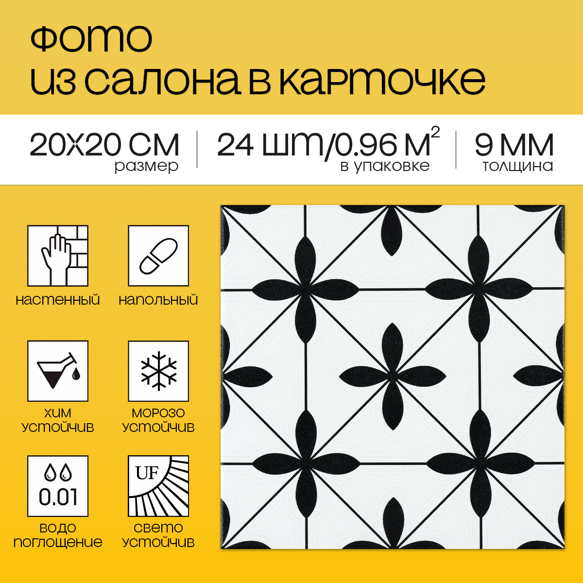 Изображение товара Керамогранит Motto Levels N100071 20x20см цвет серый Изображение товара Керамогранит Motto Levels N100071 20x20см цвет серый