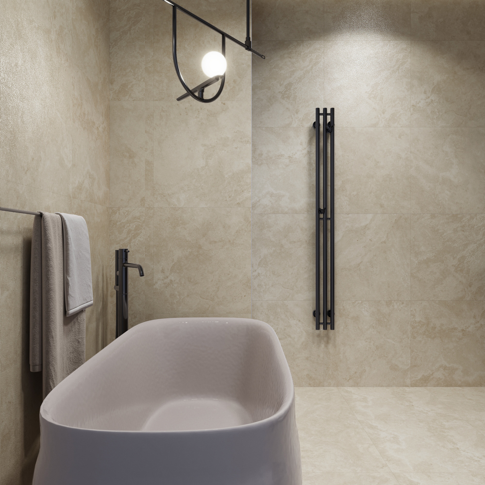Изображение товара Керамогранит Arcadia Ceramica Аравак Беж RT6010-B 60x60 см цвет бежевый