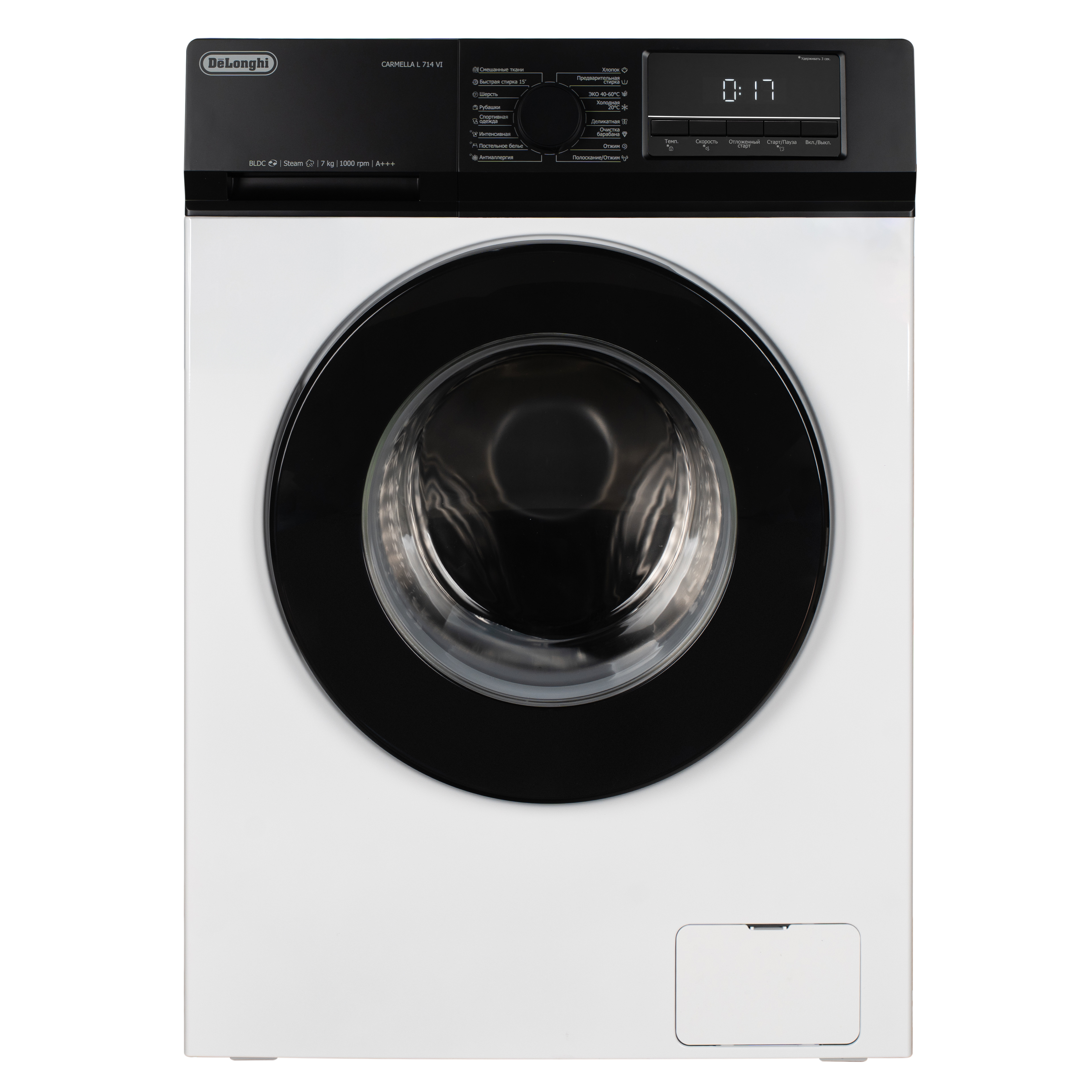 Изображение товара Отдельно стоящая стиральная машина Delonghi Carmella L 714 Vi 59.5x85x47 см 7 кг цвет белый