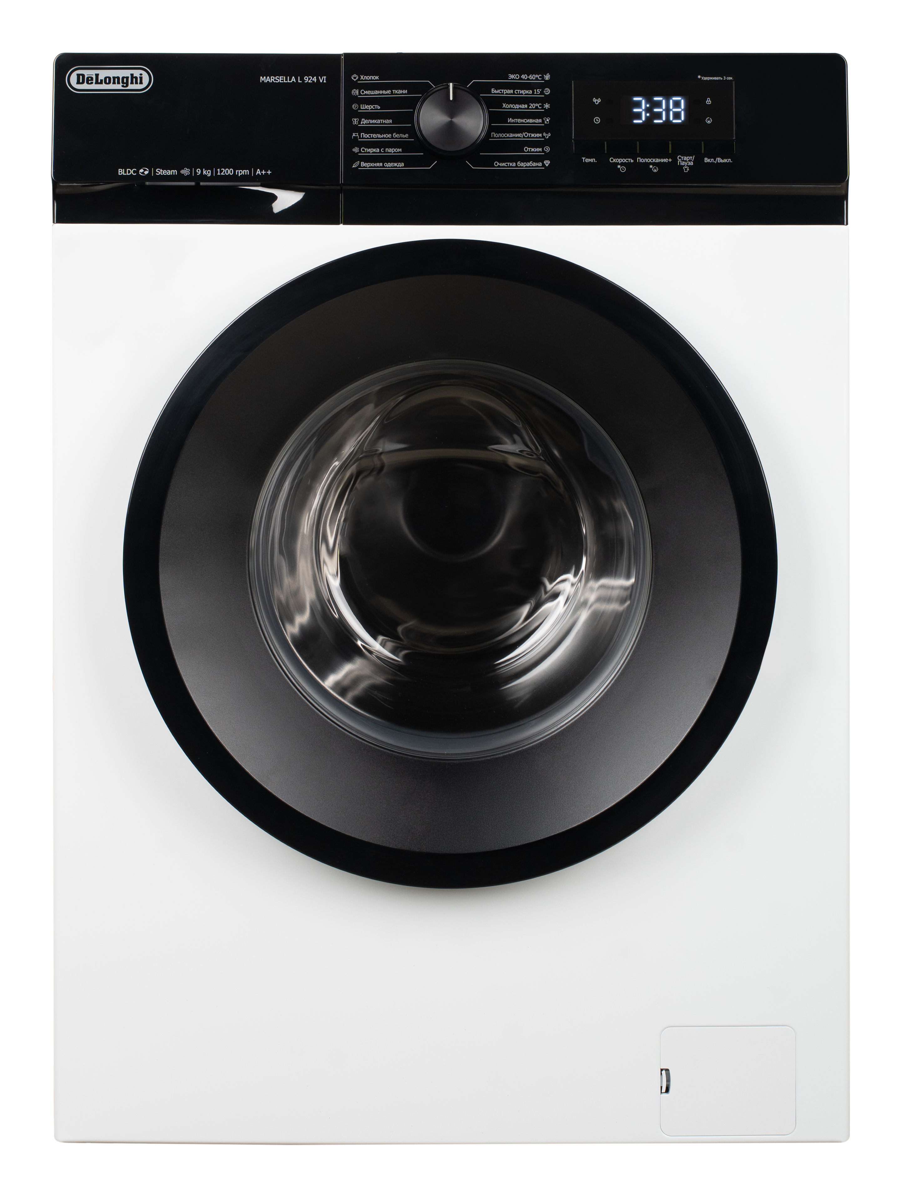 Изображение товара Отдельно стоящая стиральная машина Delonghi Marsella L 924 Vi 60x84x45 см 9 кг цвет белый Изображение товара Отдельно стоящая стиральная машина Delonghi Marsella L 924 Vi 60x84x45 см 9 кг цвет белый