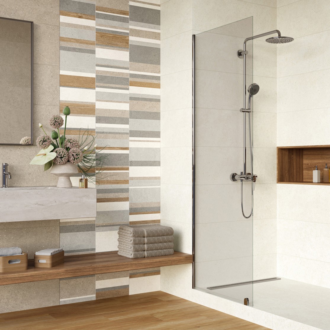 Изображение товара Настенная плитка Alma ceramica Ангола TWU3090AGL14R 30x90см цвет многоцветный Изображение товара Настенная плитка Alma ceramica Ангола TWU3090AGL14R 30x90см цвет многоцветный