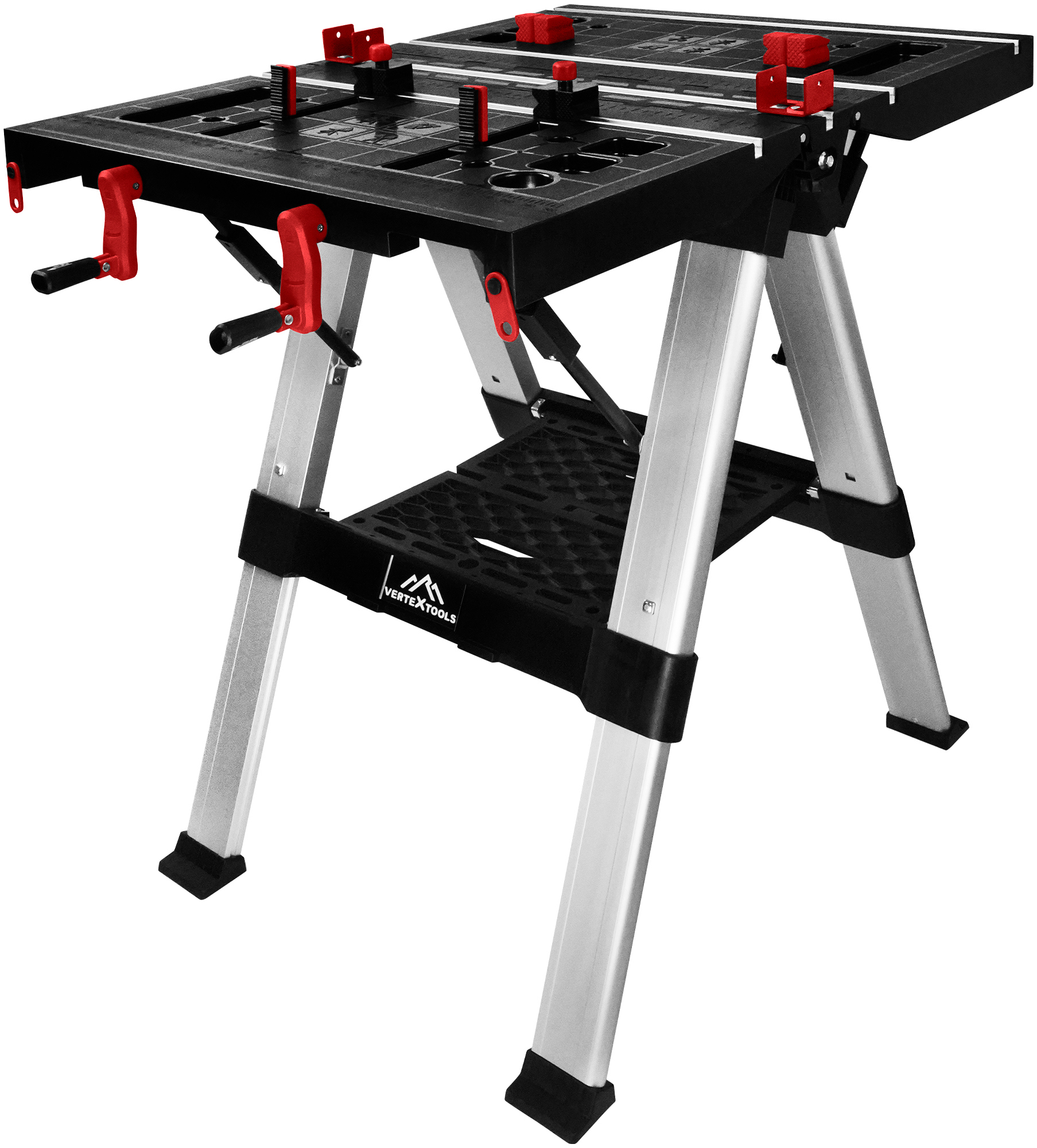 Изображение товара Верстак столярный складной Vertextools 2070-06 810x850x1000 мм максимальная нагрузка 200 кг