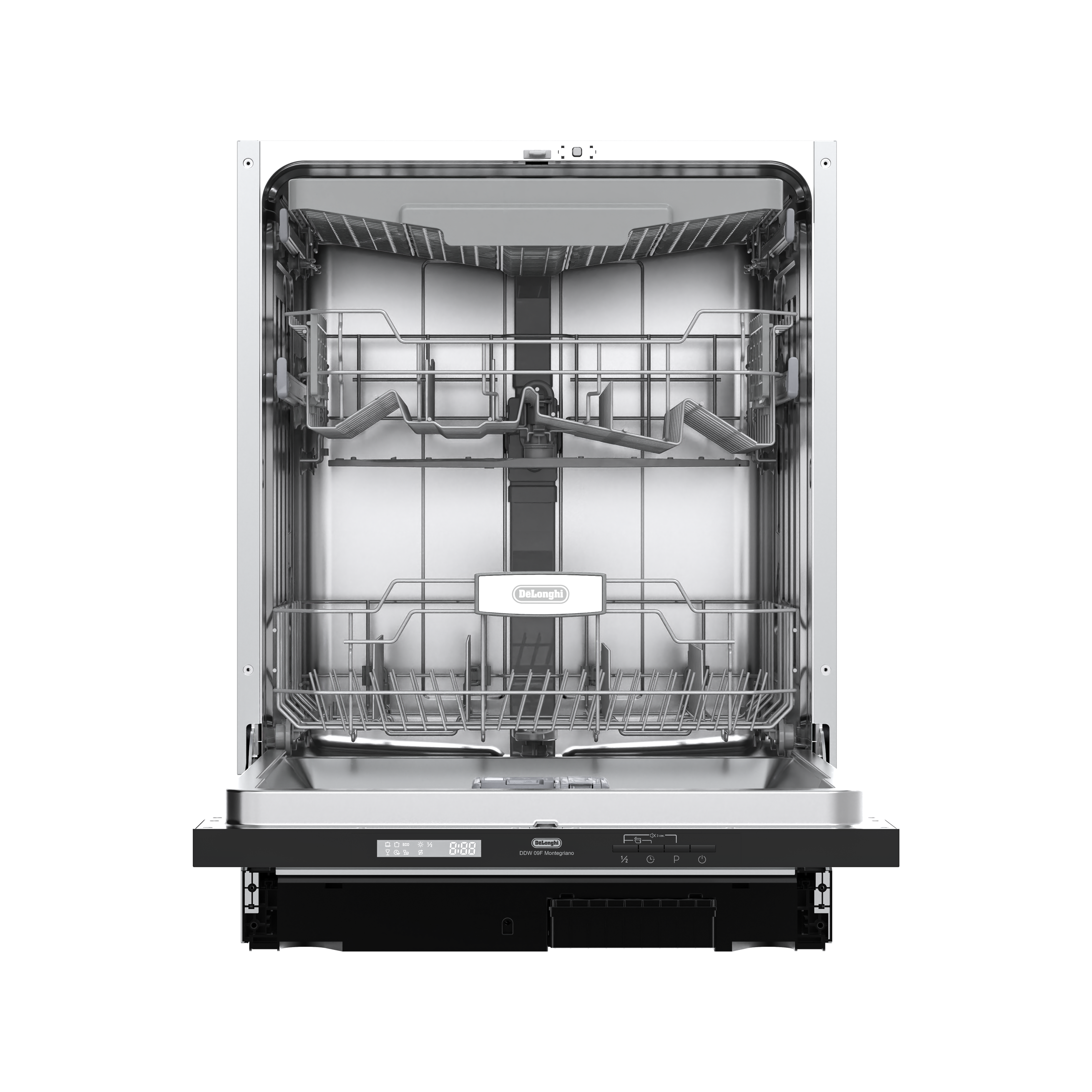 Изображение товара Встраиваемая посудомоечная машина Delonghi ddw 09F Montegriano 59.8 см 6 программ цвет серебро