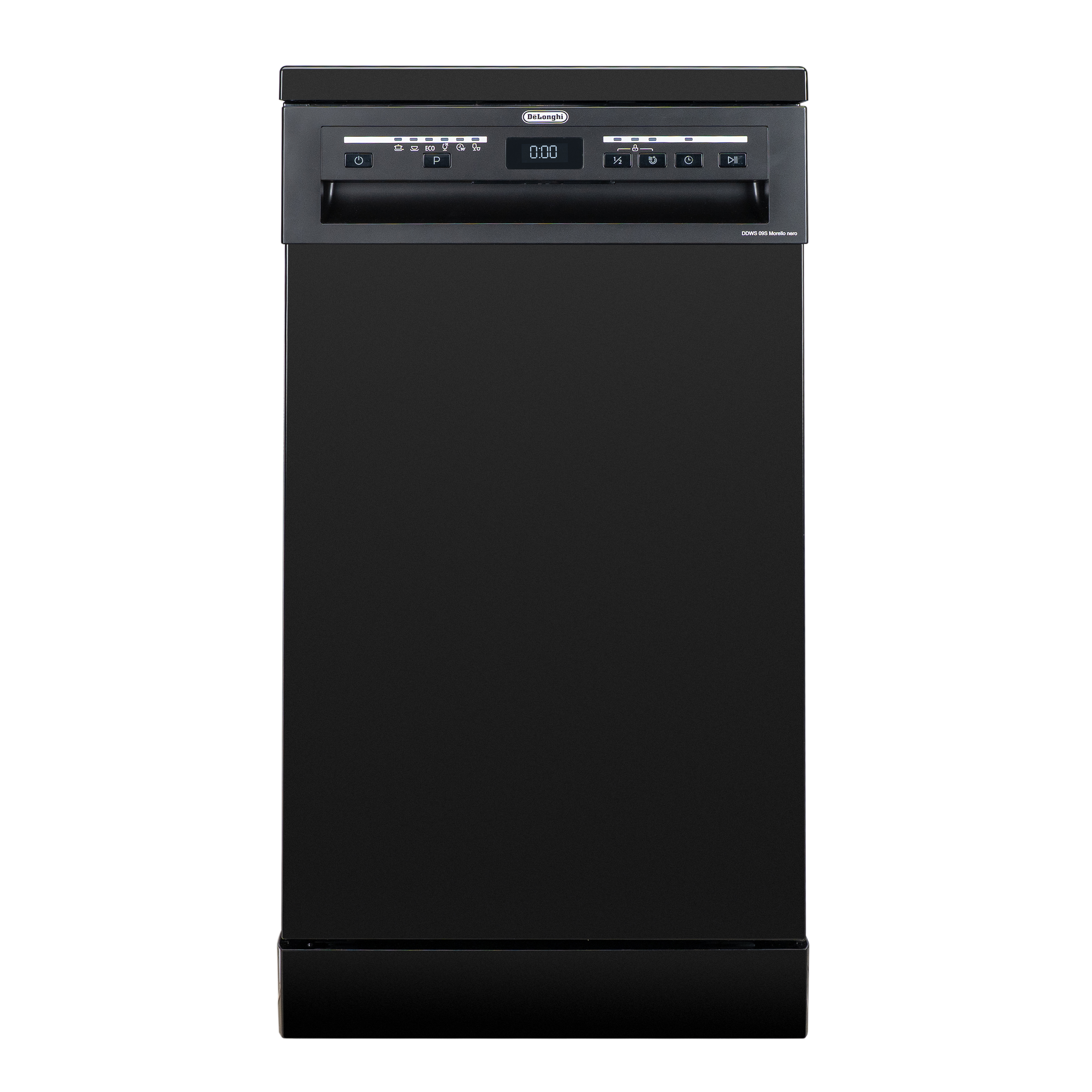 Изображение товара Отдельностоящая посудомоечная машина Delonghi ddws 09S Morello nero 44.8 см 6 программ цвет черный Изображение товара Отдельностоящая посудомоечная машина Delonghi ddws 09S Morello nero 44.8 см 6 программ цвет черный