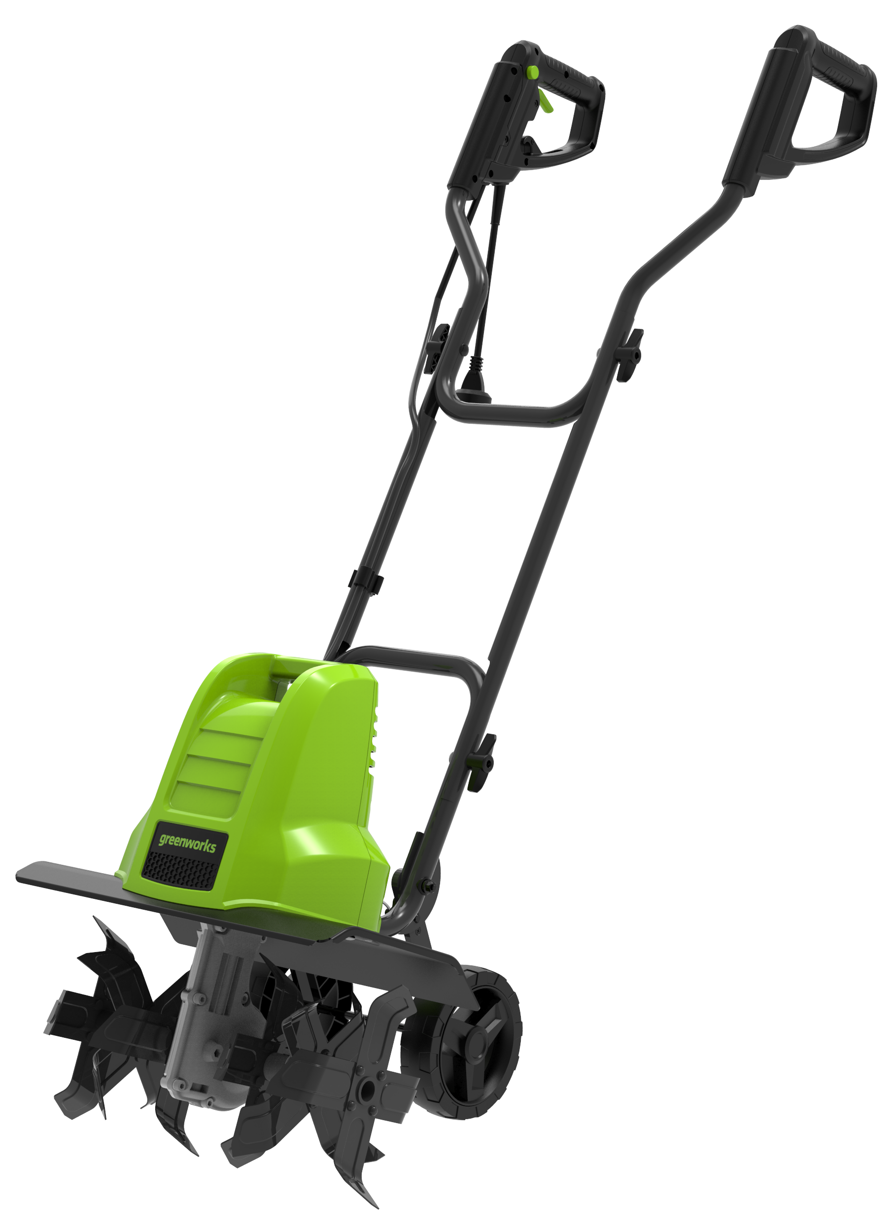 Изображение товара Культиватор электрический Greenworks 1500Вт для обработки земли и газонов Изображение товара Культиватор электрический Greenworks 1500Вт для обработки земли и газонов