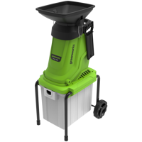 Изображение товара Измельчитель садовый электрический Greenworks 2800 Вт на колесах Изображение товара Измельчитель садовый электрический Greenworks 2800 Вт на колесах