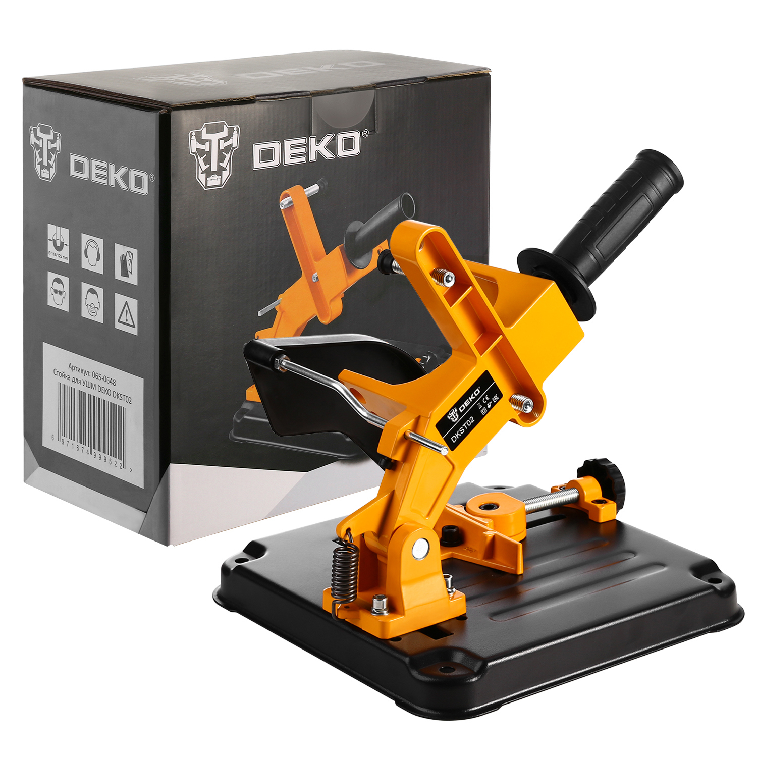 Изображение товара Стойка Deko DKST02 для УШМ 115-125 мм Изображение товара Стойка Deko DKST02 для УШМ 115-125 мм