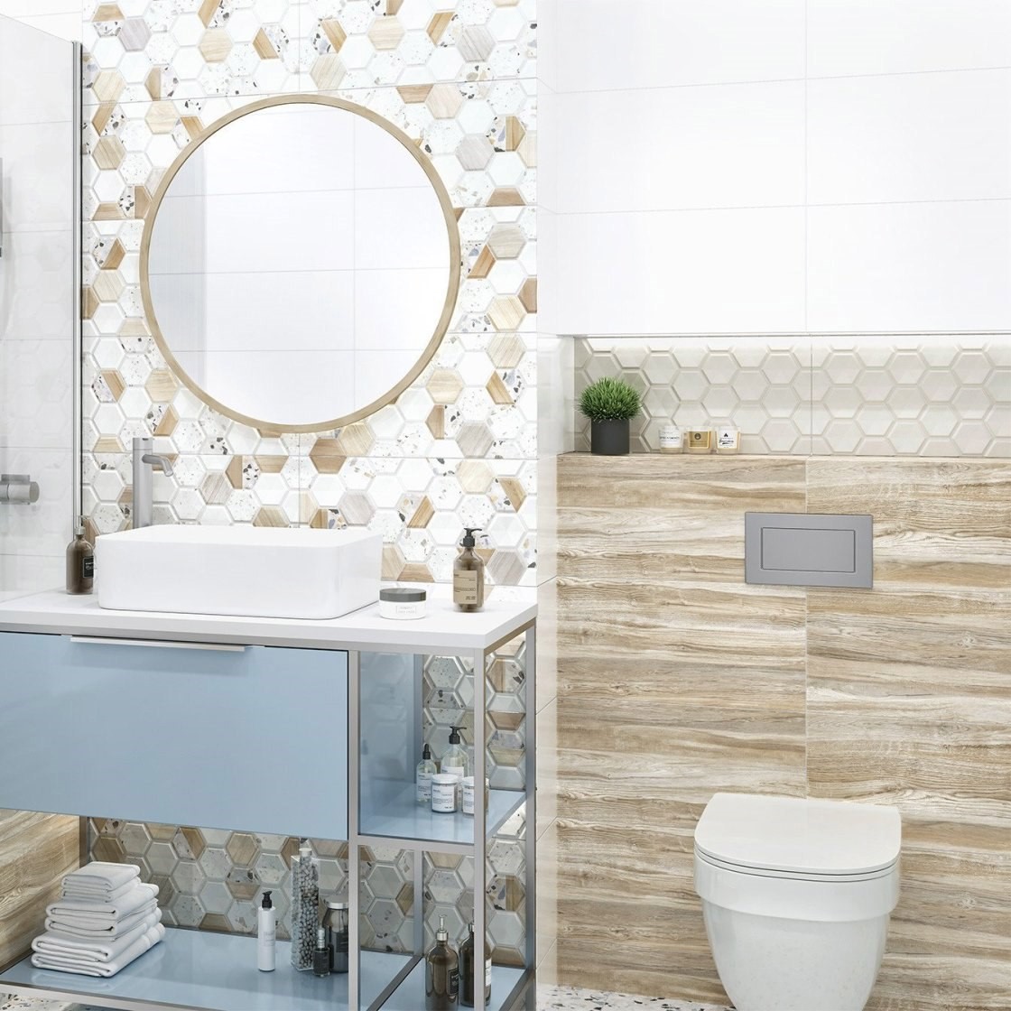 Изображение товара Плитка Alma ceramica Бильбао TWU09WDX404 24.9x50см 1.245 м² цвет коричневый Изображение товара Плитка Alma ceramica Бильбао TWU09WDX404 24.9x50см 1.245 м² цвет коричневый