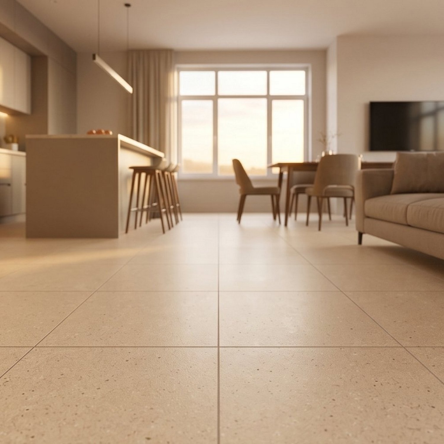 Изображение товара Керамогранит Novin Cream Lime Stone Beuge ректифицированный 60x60x0.9 1.44 м2 матовый бежевый