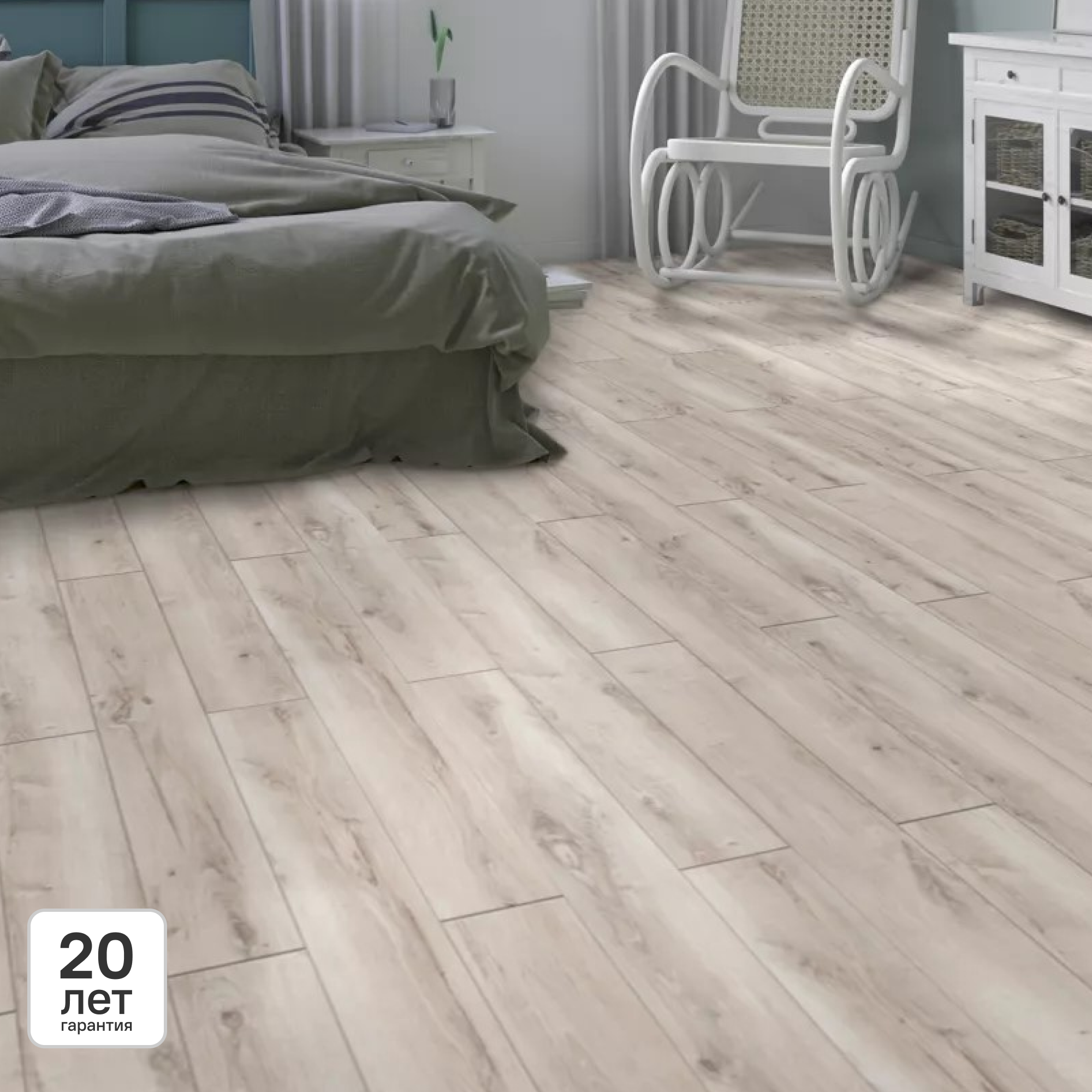 Ламинат KREAFORTA Дуб Вейга 33 класс толщина 8 мм с фаской 2.22 м²