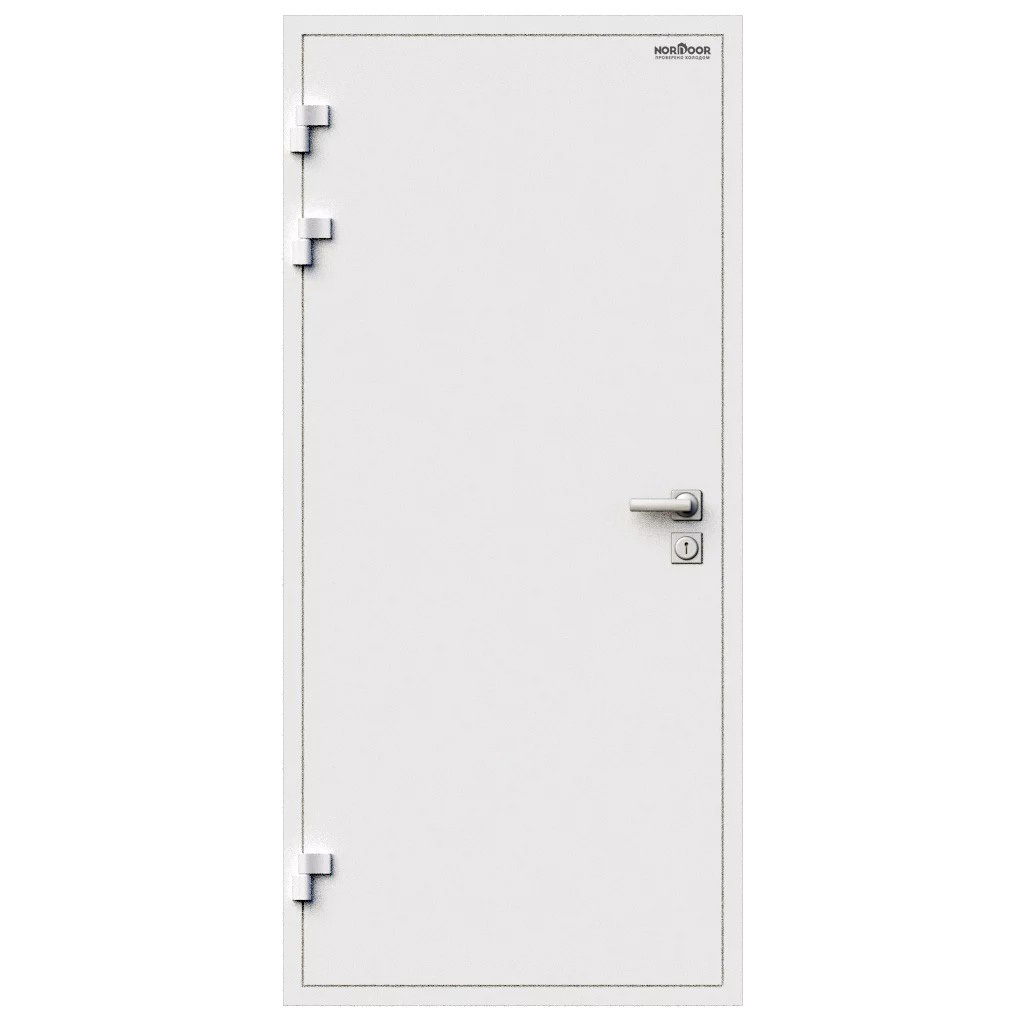 Изображение товара Входная утепленная дверь Norddoor ND0001 207x86 см белая с терморазрывом Изображение товара Входная утепленная дверь Norddoor ND0001 207x86 см белая с терморазрывом