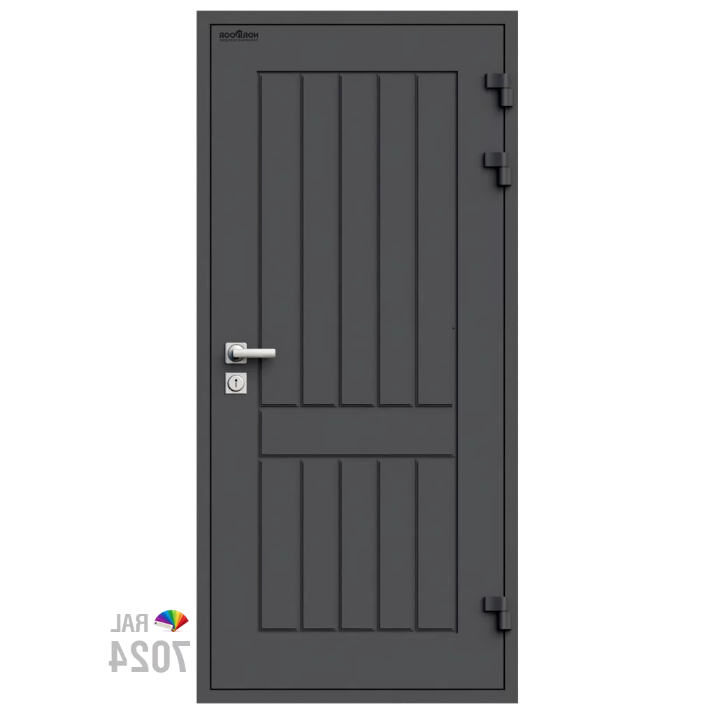 Изображение товара Входная утепленная дверь Norddoor ND2003 207x86 см серый RAL 7024
