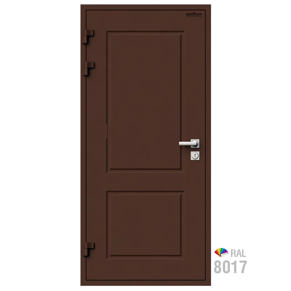 Изображение товара Входная утепленная дверь Norddoor ND2041 85мм коричневая RAL 8017