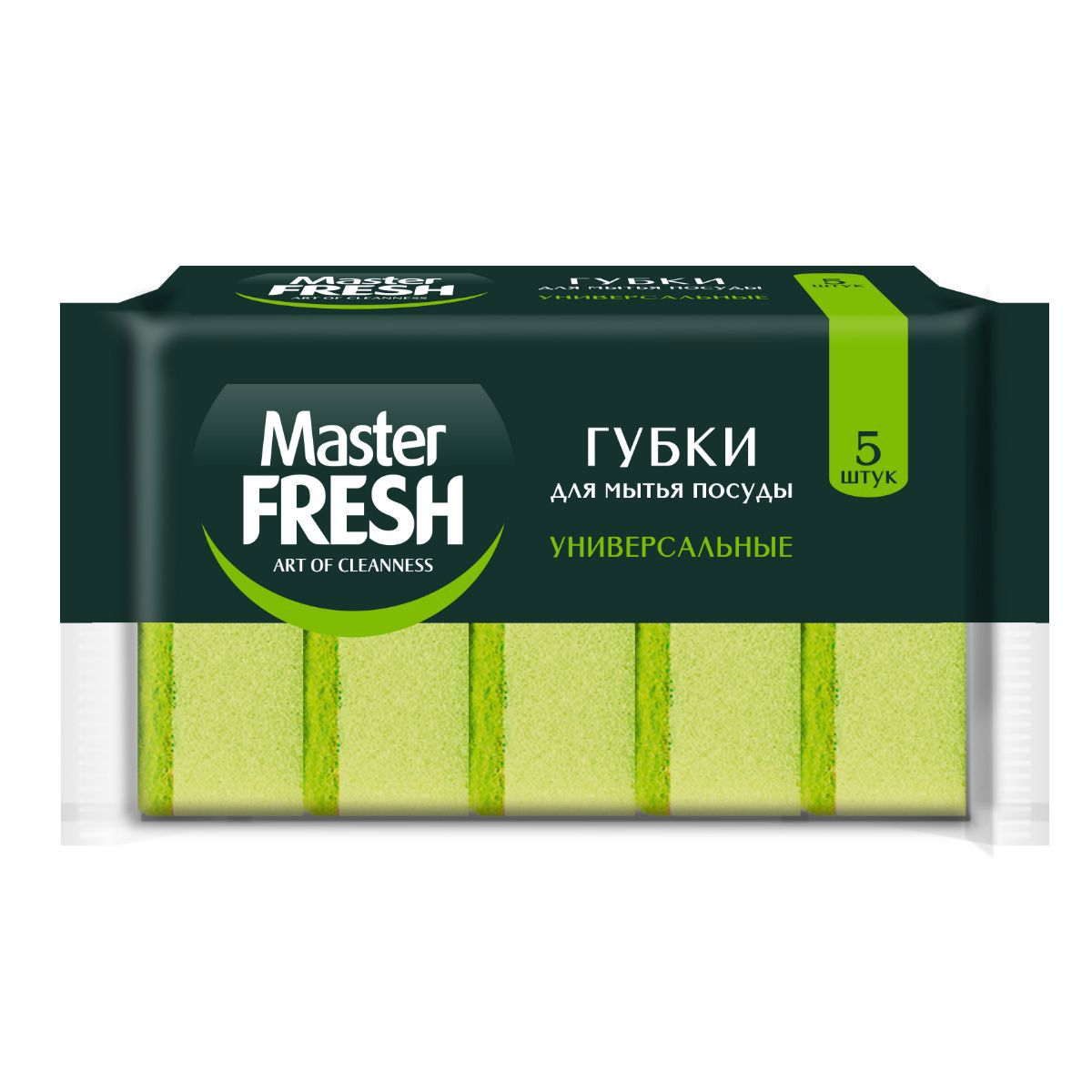 Изображение товара Губки для посуды универсальные Master Fresh 5 шт.