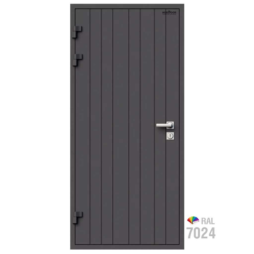 Изображение товара Входная утепленная дверь NORDDOOR ND3007 207x96 см левый серый RAL7024 Изображение товара Входная утепленная дверь NORDDOOR ND3007 207x96 см левый серый RAL7024