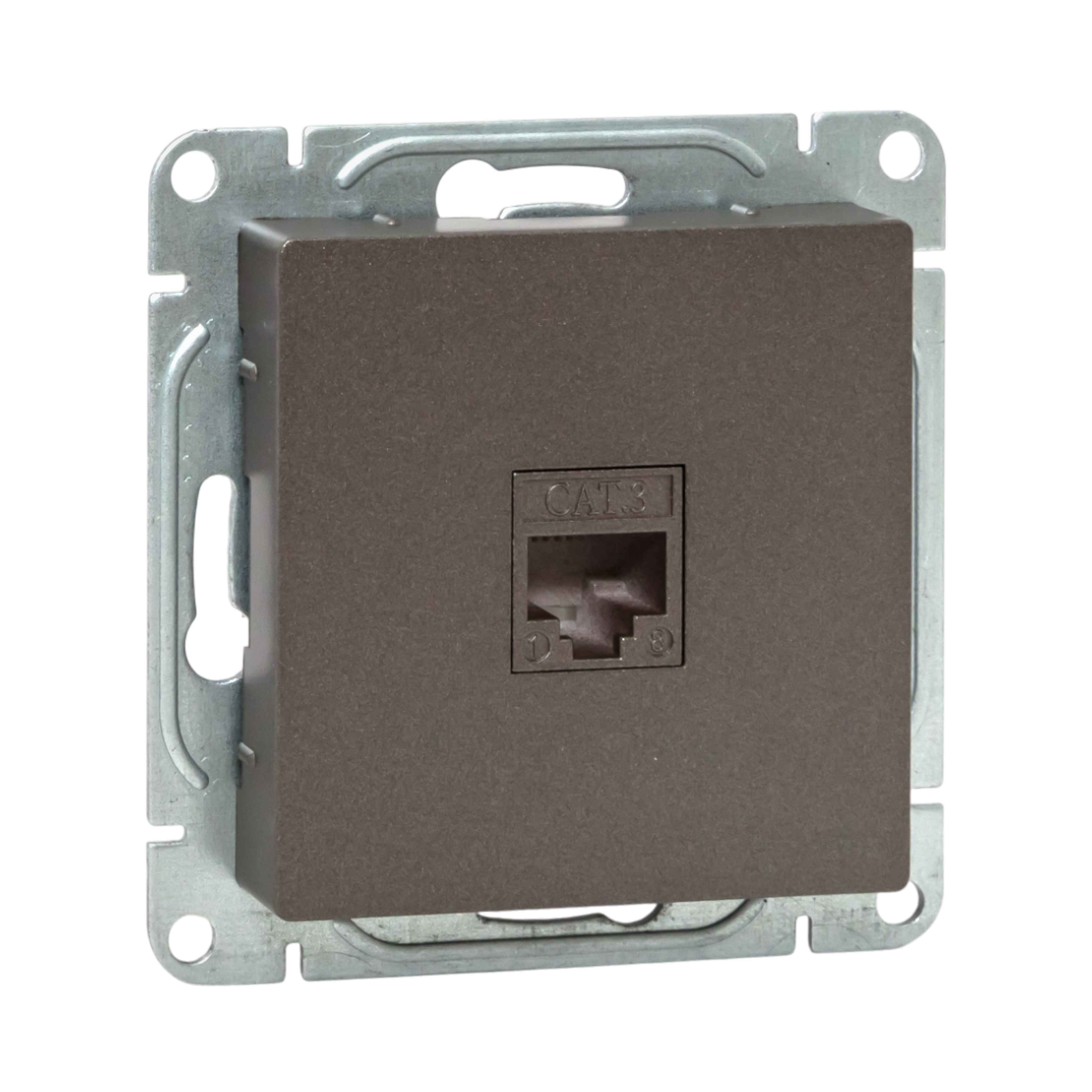 Изображение товара Розетка телефонная встраиваемая Ekf цвет коричневый UP1-SOM-RJ11