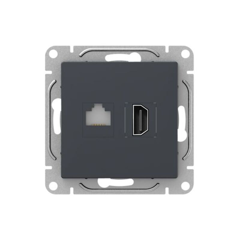 Изображение товара Розетка hdmi встраиваемая Ekf цвет серый UP1-SOG-HDMI-RJ45 Изображение товара Розетка hdmi встраиваемая Ekf цвет серый UP1-SOG-HDMI-RJ45