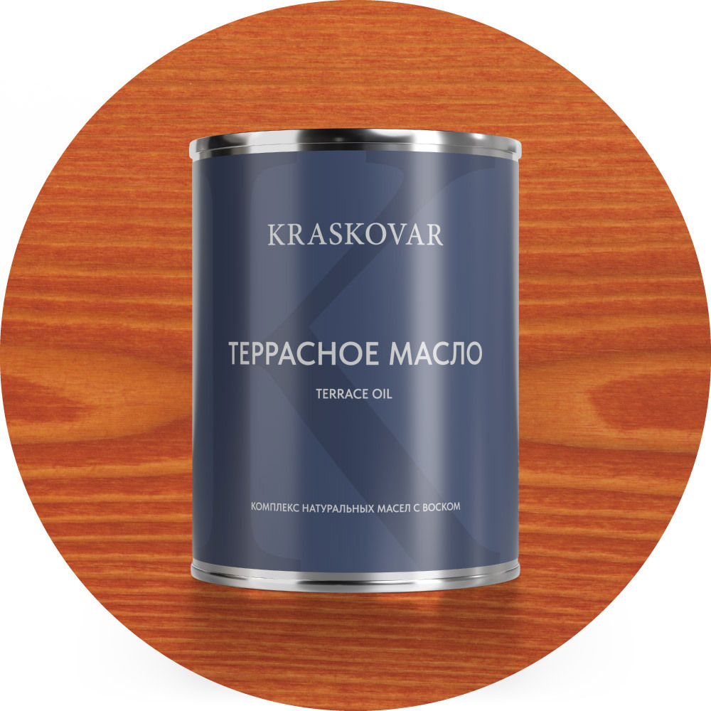 Изображение товара Масло террасное KRASKOVAR Махагон 0.75л для внутренней и наружной обработки древесины Изображение товара Масло террасное KRASKOVAR Махагон 0.75л для внутренней и наружной обработки древесины
