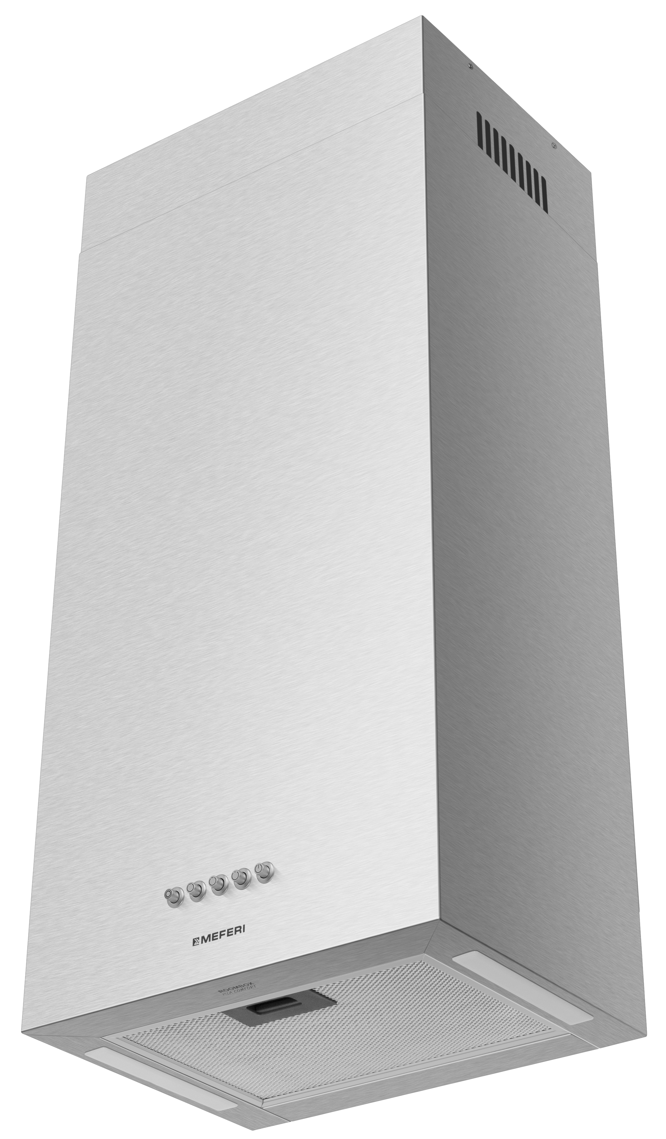 Изображение товара Островная вытяжка Meferi ROOMBOX40IX isla comfort 40см цвет серый/серебристый