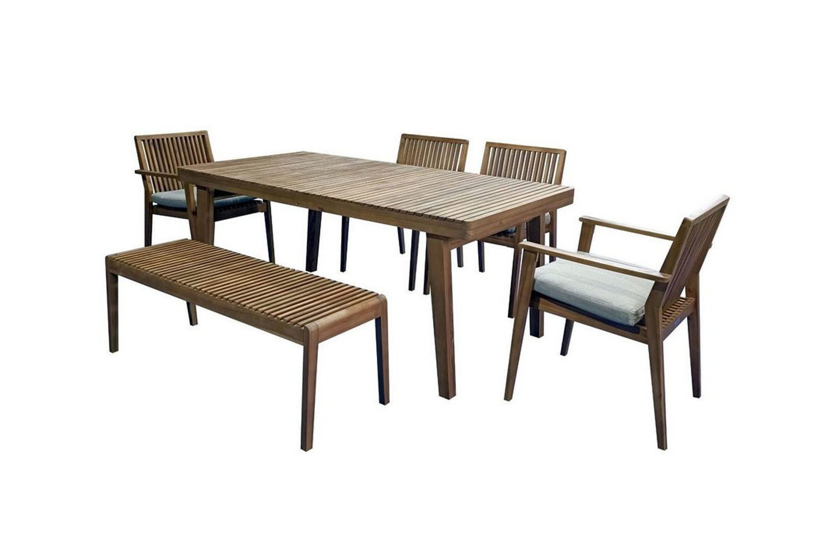 Изображение товара Комплект садовой мебели Joygarden Мона из акации для обеда и отдыха Изображение товара Комплект садовой мебели Joygarden Мона из акации для обеда и отдыха