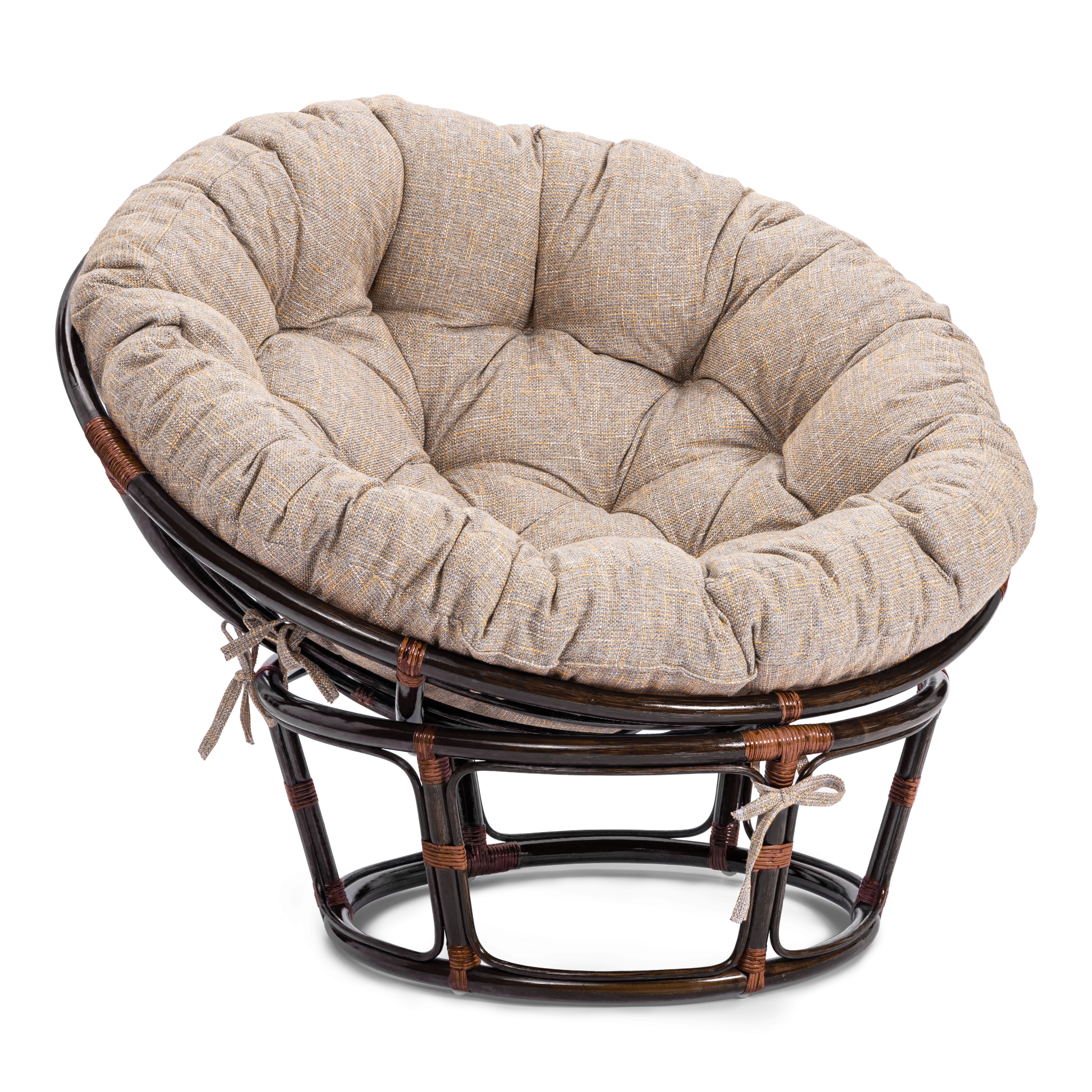 Изображение товара Кресло садовое с подушкой Tetchair 25875 115x103x86 см натуральный ротанг коричневый