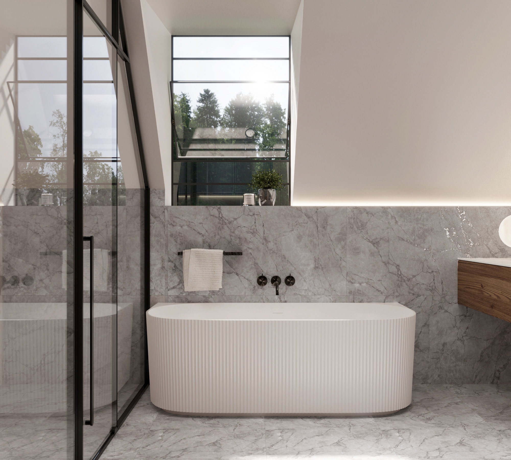 Изображение товара Керамогранит Arcadia Ceramica Арктик Грей CR4012-A 60x120 см цвет серый