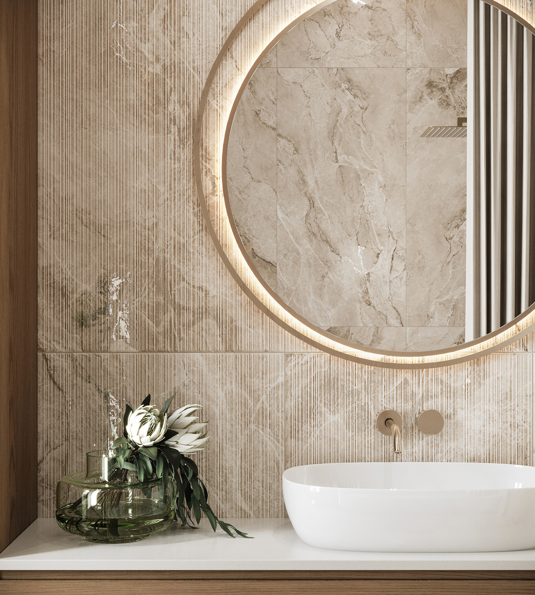 Изображение товара Керамогранит Arcadia Ceramica Боливия Сэнд Декор CR4008-D 60x120 см цвет бежевый
