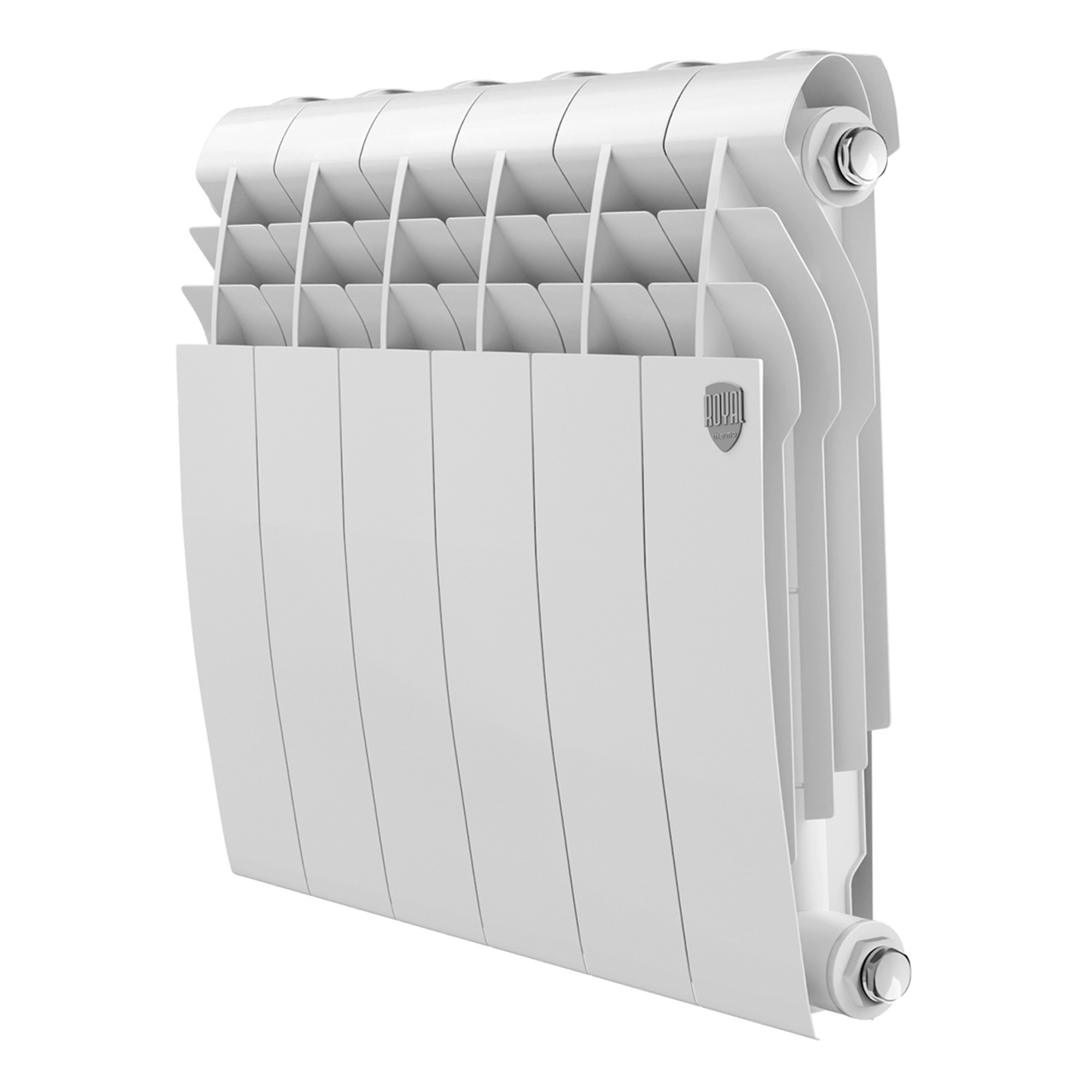 Изображение товара Радиатор секционный Royal Thermo BiLiner B 350/87 6 секций боковое подключение биметалл белый