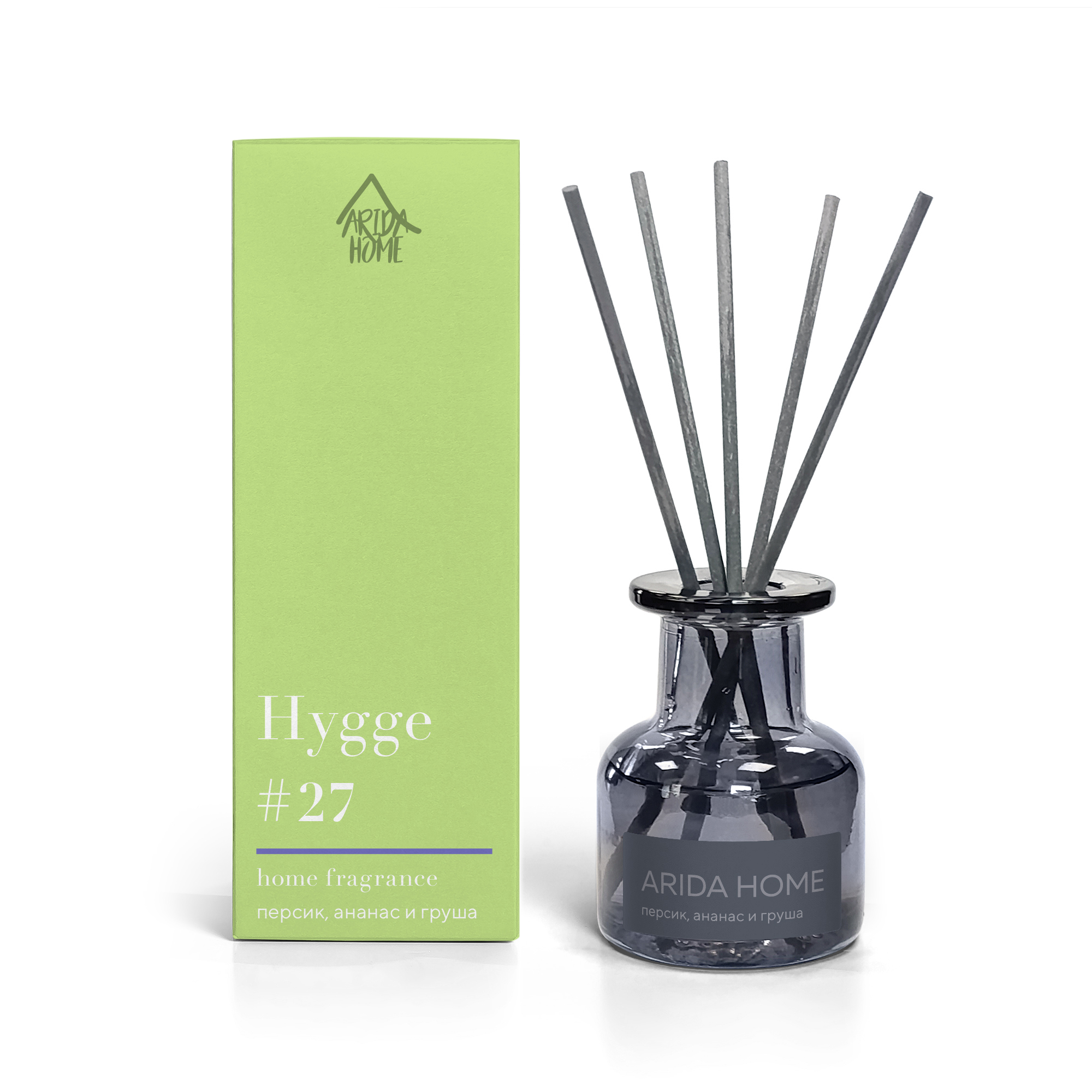 Изображение товара Ароматический диффузор Arida Home Hygge 27 Персик/ананас/груша 50 мл