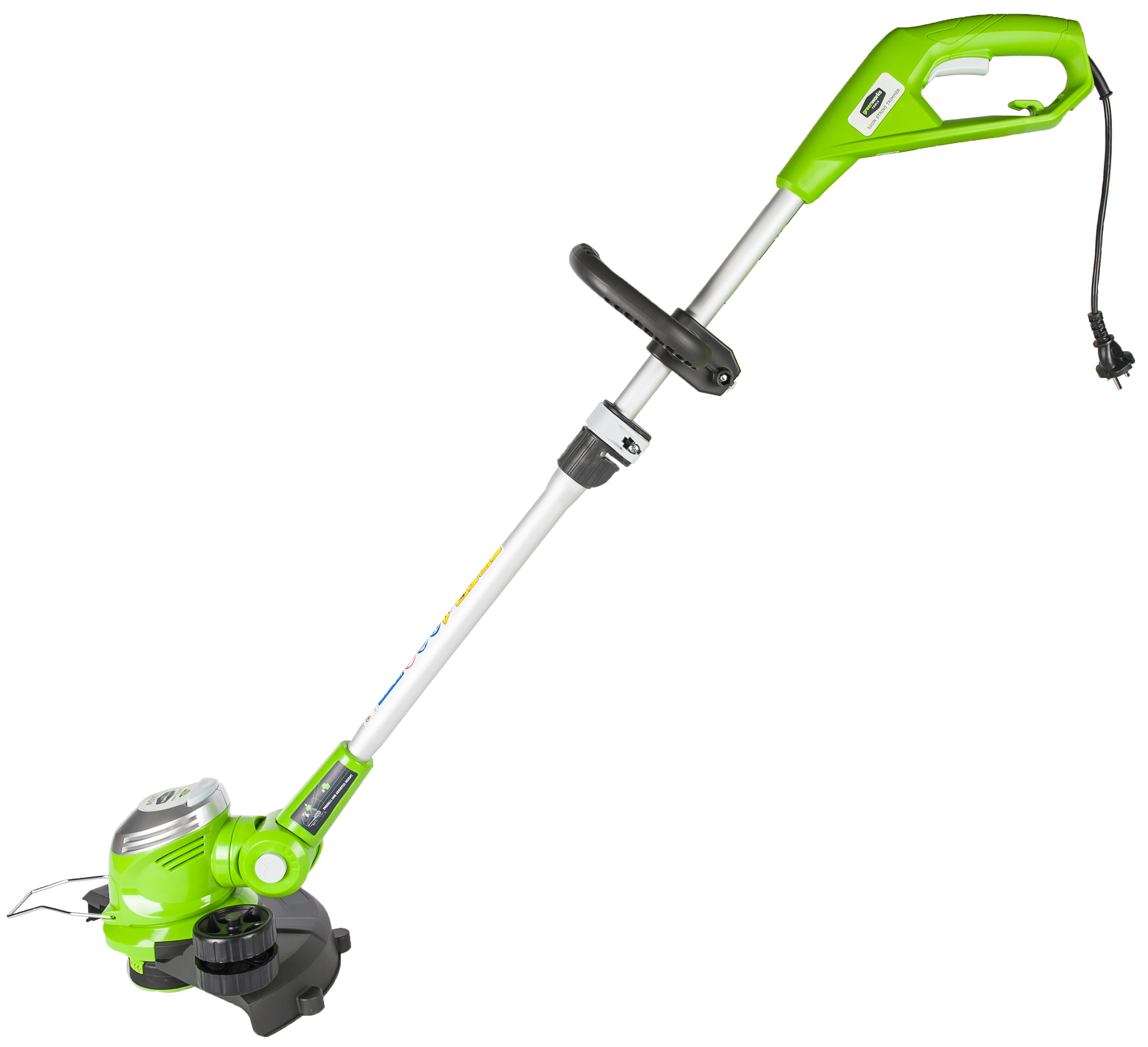 Изображение товара Электрический триммер Greenworks Deluxe 500Вт 30 см для газона и кромки Изображение товара Электрический триммер Greenworks Deluxe 500Вт 30 см для газона и кромки