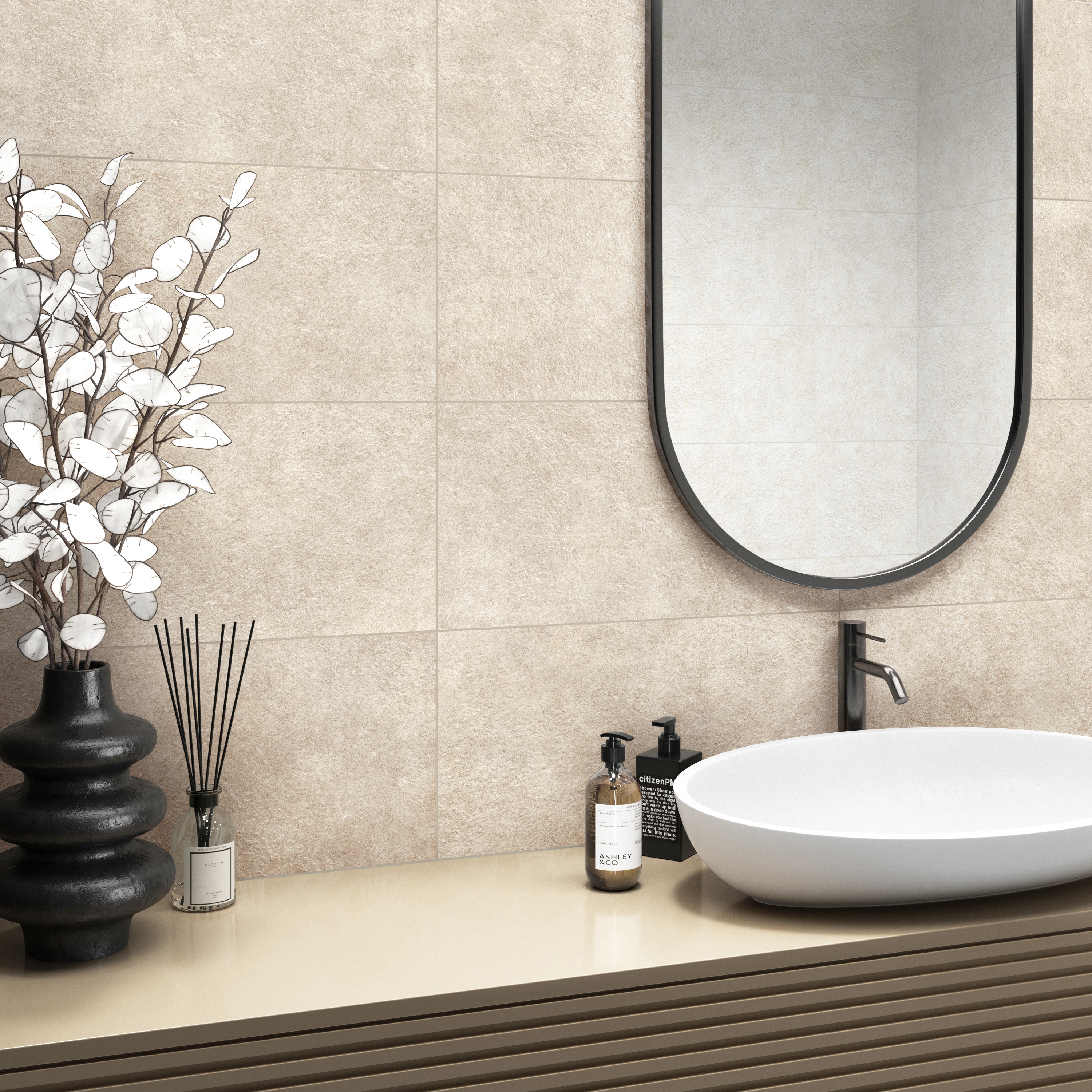 Изображение товара Настенная плитка Alma Ceramica Fiero 40 30x60 см 1.98 м² матовая цвет бежевый