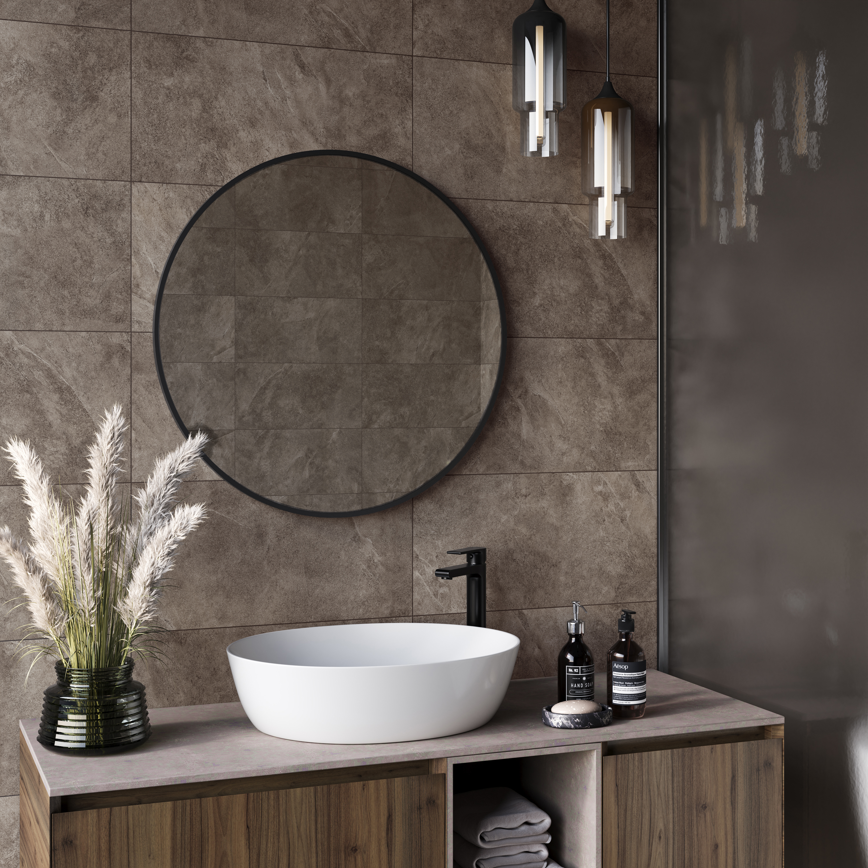 Изображение товара Настенная плитка ALMA CERAMICA Oxford 30x60 коричневый - матовая каменная фактура Изображение товара Настенная плитка ALMA CERAMICA Oxford 30x60 коричневый - матовая каменная фактура