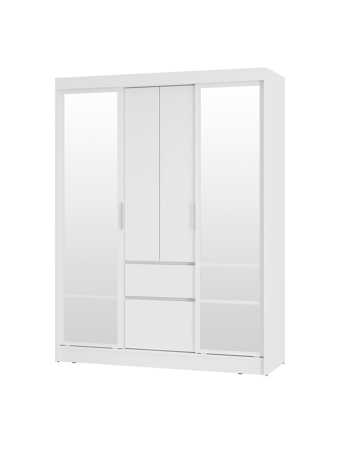 Изображение товара Шкаф-купе BTS МС Симпл 210x160x58см 8 полок ЛДСП белый