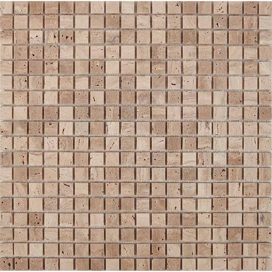 Изображение товара Мозаика Pixmosaic PIX 259 из травертина Travertine на сетке 30.5x30.5x0.4 см матовая цвет бежевый 11 шт в упаковке Изображение товара Мозаика Pixmosaic PIX 259 из травертина Travertine на сетке 30.5x30.5x0.4 см матовая цвет бежевый 11 шт в упаковке