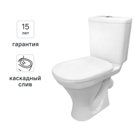 Изображение товара Унитаз-компакт Sanita Master косой выпуск двойной слив
