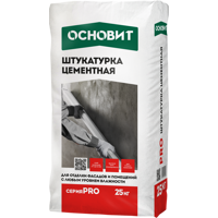 Изображение товара Штукатурка цементная Основит Pro 25 кг Изображение товара Штукатурка цементная Основит Pro 25 кг