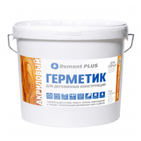 Изображение товара Герметик акриловый Remont Plus для дерева дуб серый 10 л Изображение товара Герметик акриловый Remont Plus для дерева дуб серый 10 л