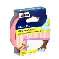 Изображение товара Малярная лента Unibob для деликатных поверхностей 25 мм x 25 м Изображение товара Малярная лента Unibob для деликатных поверхностей 25 мм x 25 м