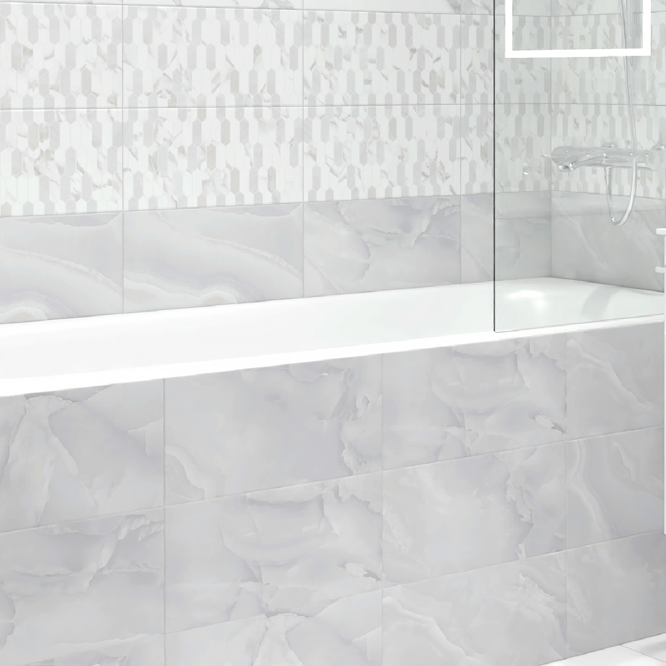 Изображение товара Настенная плитка Kreaforta Mersey Onyx 20x40 см матовая серого цвета Изображение товара Настенная плитка Kreaforta Mersey Onyx 20x40 см матовая серого цвета