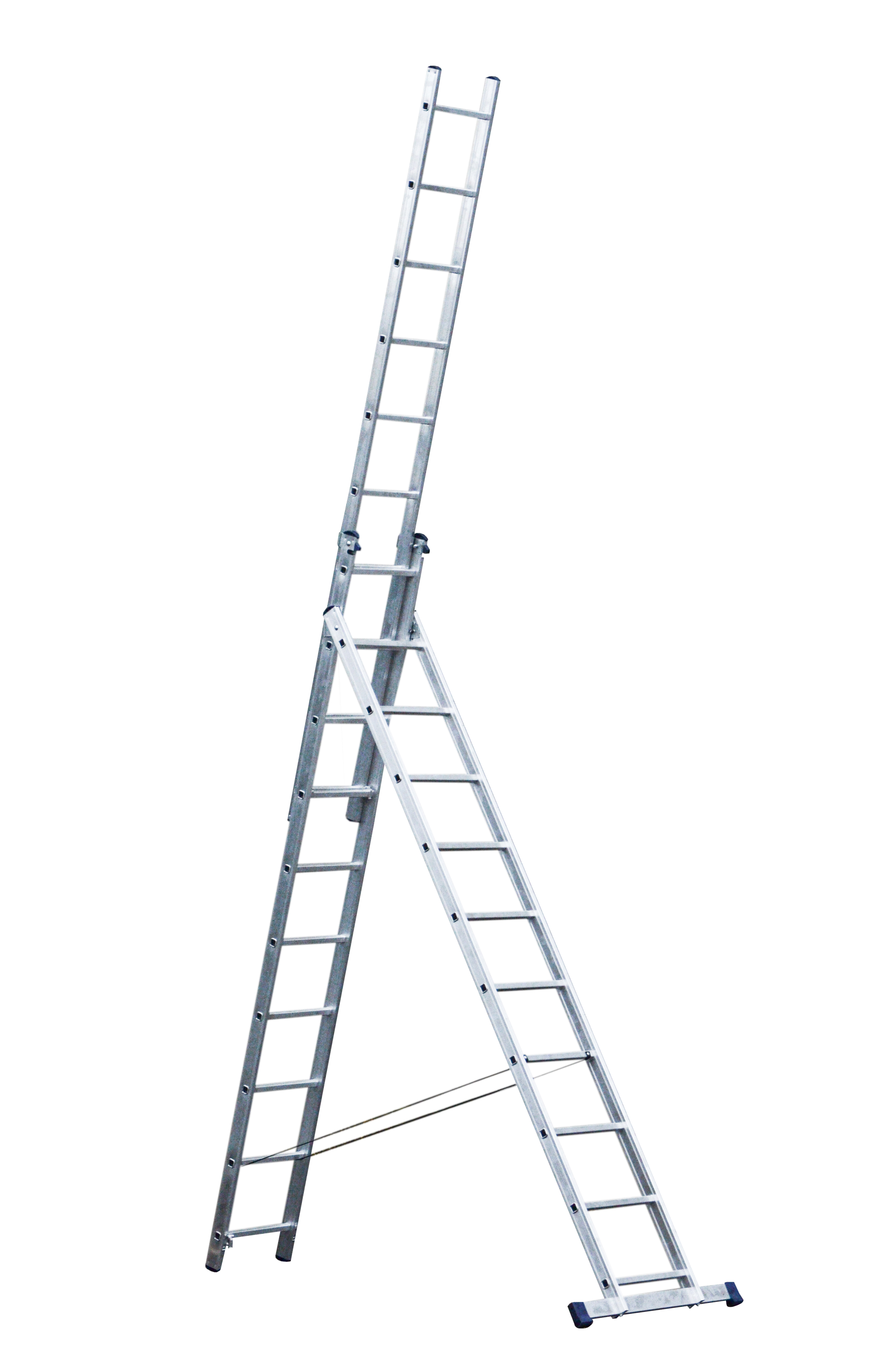 Изображение товара Лестница раскладная выдвижная Stairs 3-секционнная 10 ступеней