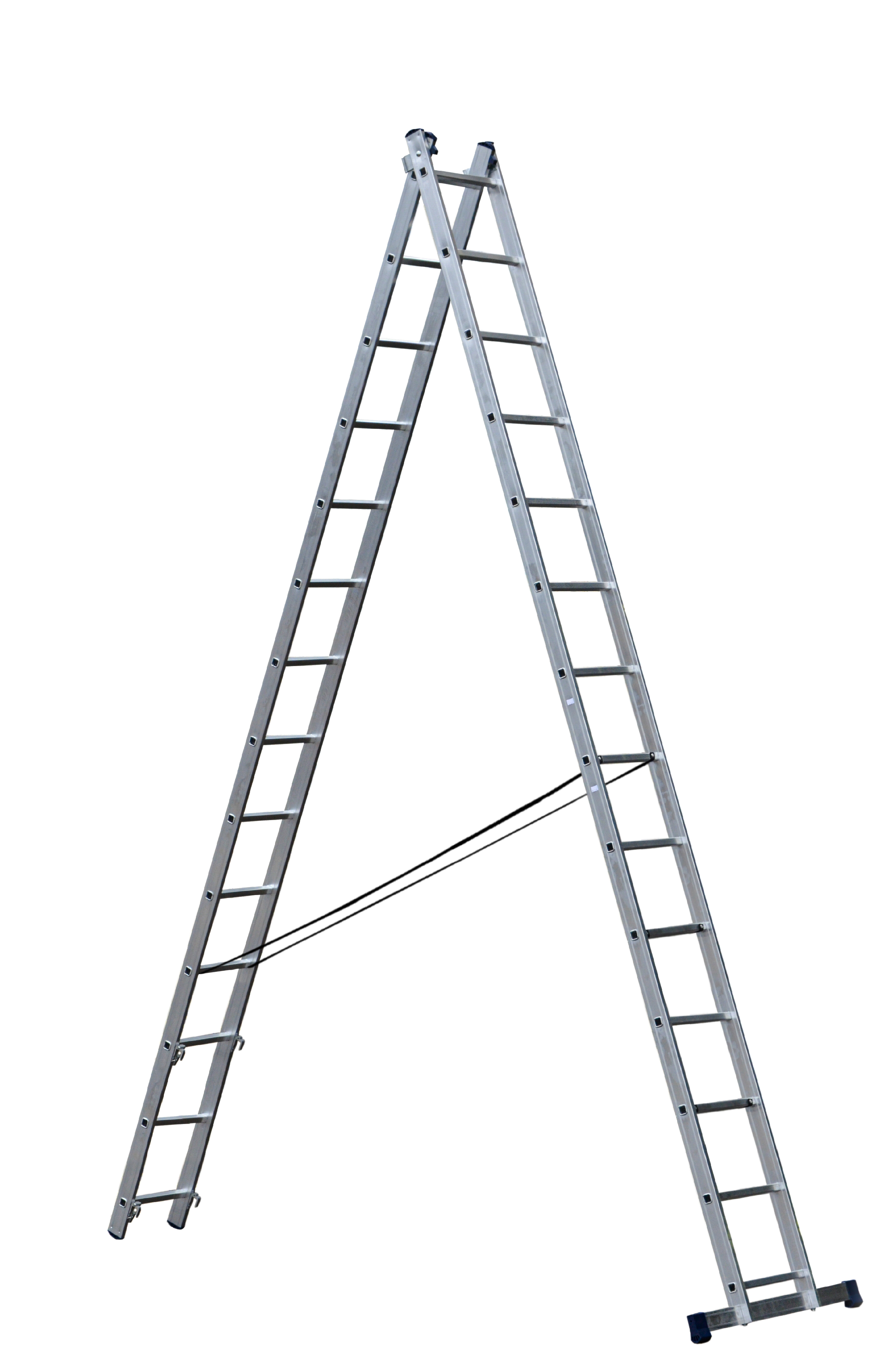 Изображение товара Лестница раскладная выдвижная Stairs 2-секционнная 14 ступеней Изображение товара Лестница раскладная выдвижная Stairs 2-секционнная 14 ступеней