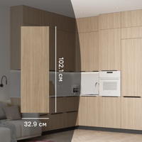 Изображение товара Фасад кухонного шкафа Ирбит 32.9x102.1 см KONSENSA ЛДСП цвет дуб Изображение товара Фасад кухонного шкафа Ирбит 32.9x102.1 см KONSENSA ЛДСП цвет дуб