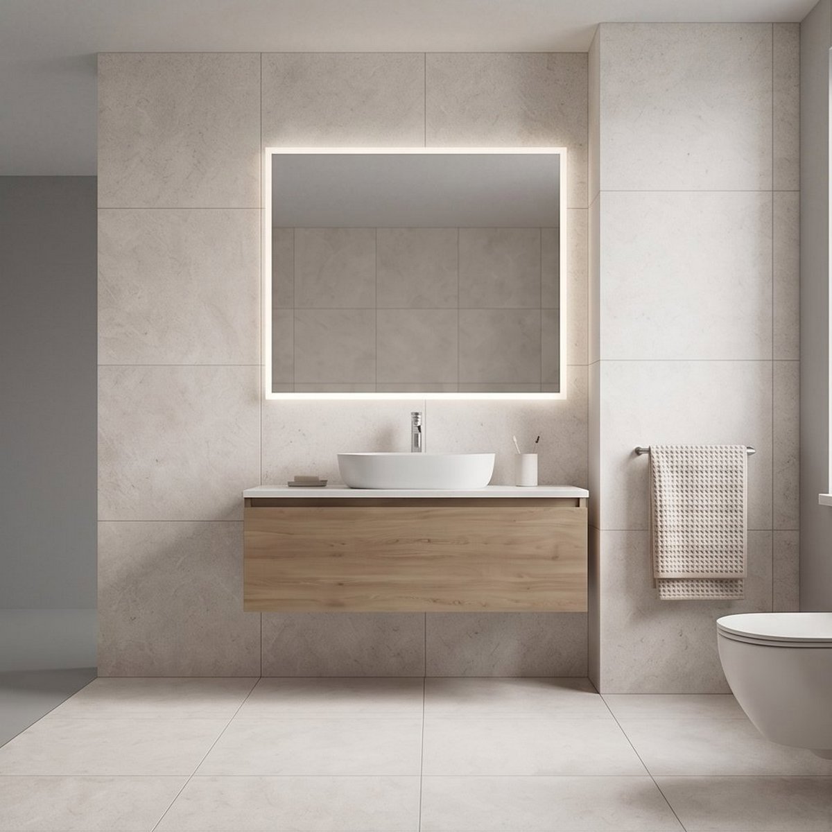 Изображение товара Керамогранит Керамопро Бетон Aspen Light gray 60x60см цвет aspen light gray Изображение товара Керамогранит Керамопро Бетон Aspen Light gray 60x60см цвет aspen light gray