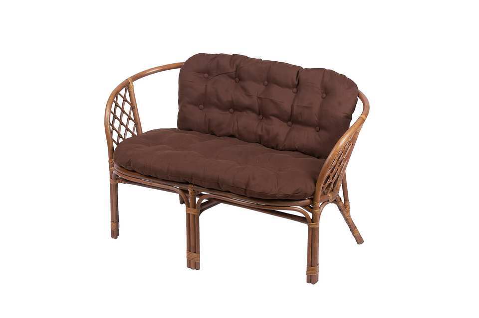 Изображение товара Диван садовый Багама NR154-al 115x65x75 см натуральный ротанг терракотовый Изображение товара Диван садовый Багама NR154-al 115x65x75 см натуральный ротанг терракотовый