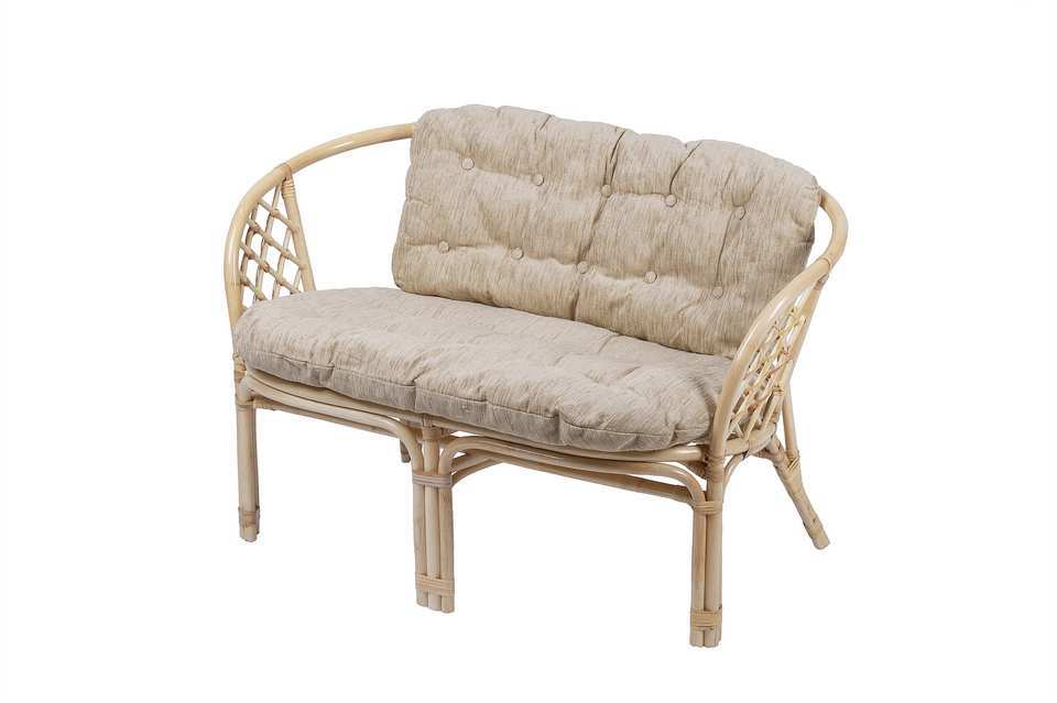 Изображение товара Диван садовый Багама NR156-n 115x65x75 см натуральный ротанг бежевый Изображение товара Диван садовый Багама NR156-n 115x65x75 см натуральный ротанг бежевый