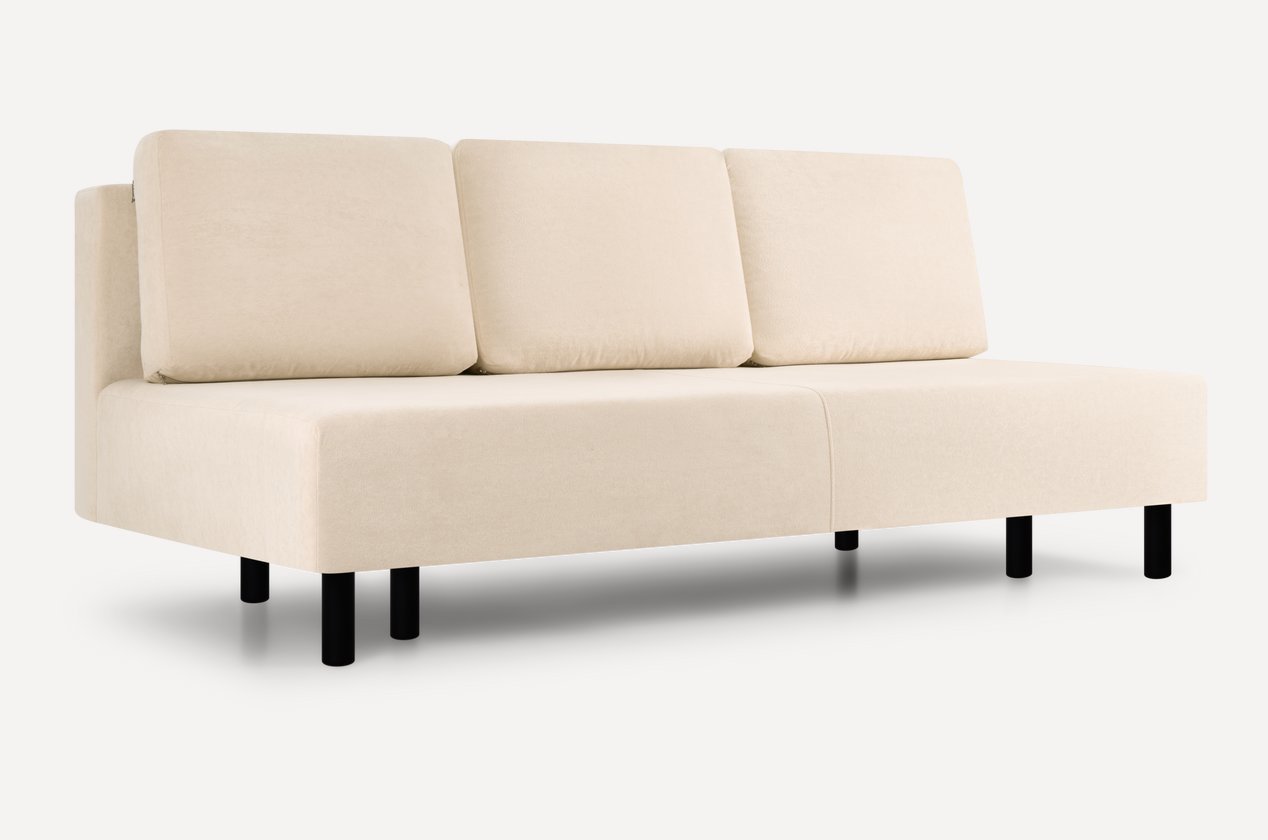 Изображение товара Диван прямой Divan.ru Викс 198x83x90 см велюр цвет светло-бежевый Изображение товара Диван прямой Divan.ru Викс 198x83x90 см велюр цвет светло-бежевый