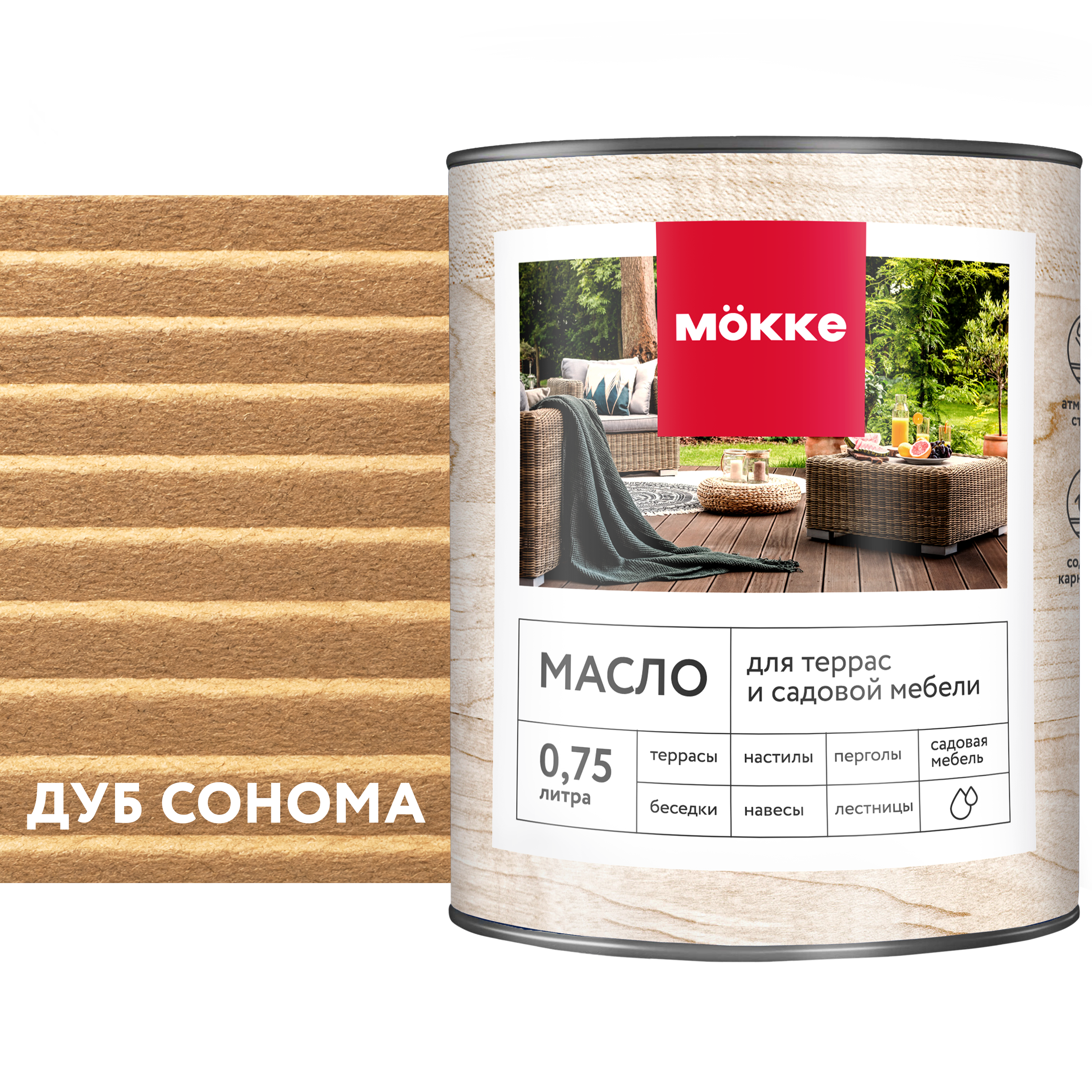 Изображение товара Масло для пола и лестниц MÖKKE цвет дуб сонома 0.75 л