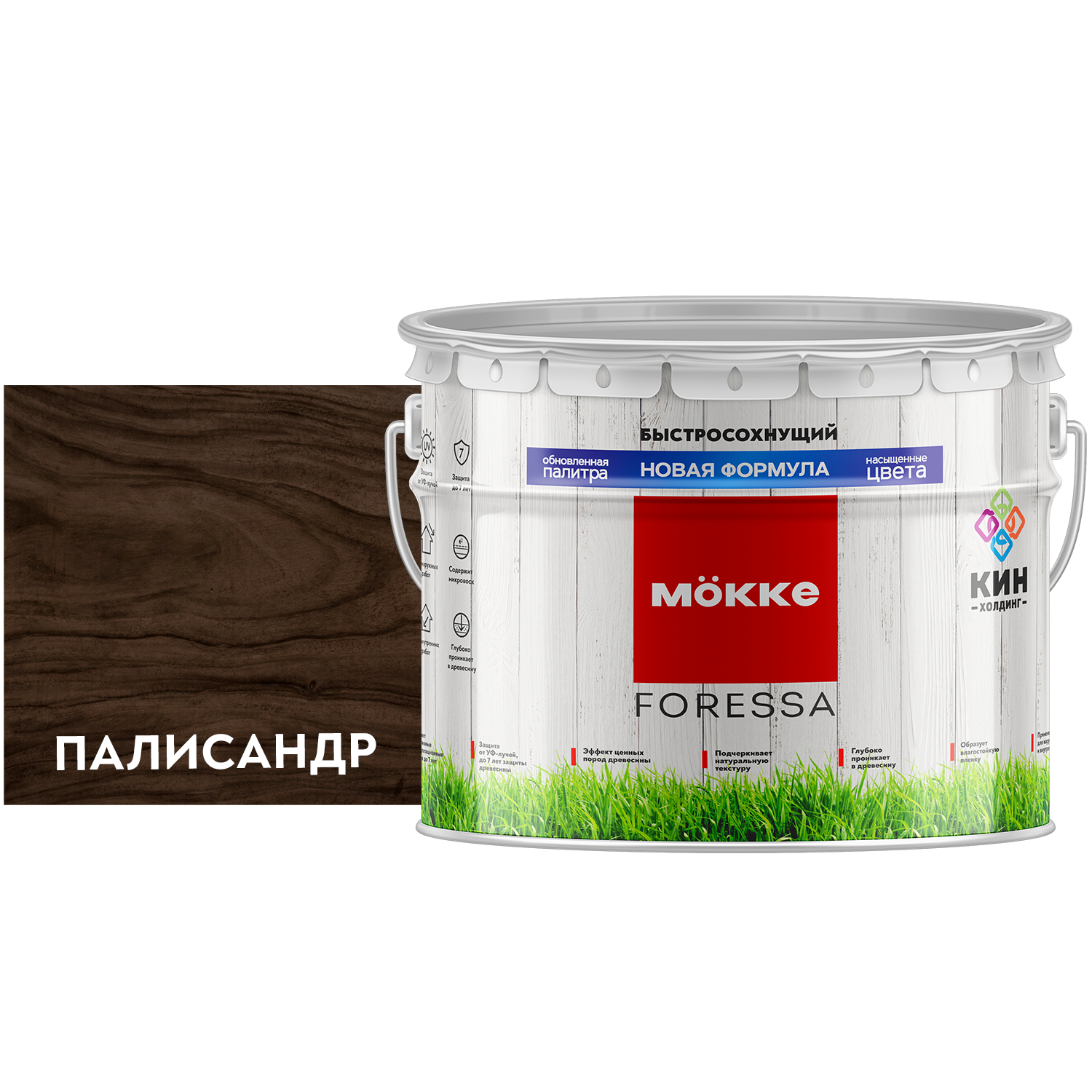 Изображение товара Алкидная пропитка MÖKKE FORESSA глянцевый цвет палисандр 9 л