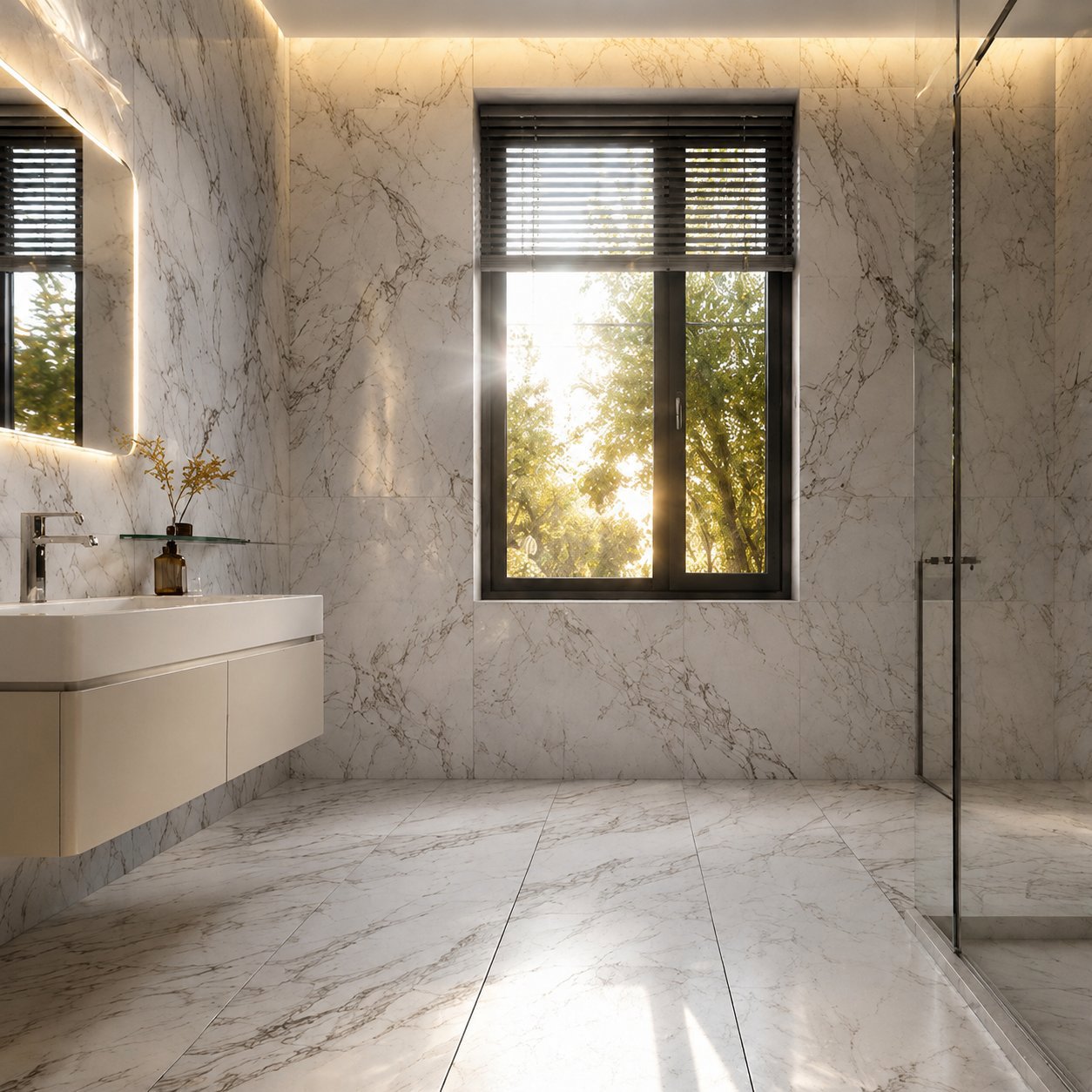 Изображение товара Керамогранит Керамопро Мрамор Rozalin White 60x120см